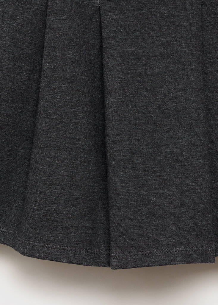 Short cotton skirt — Dark Heather Grey