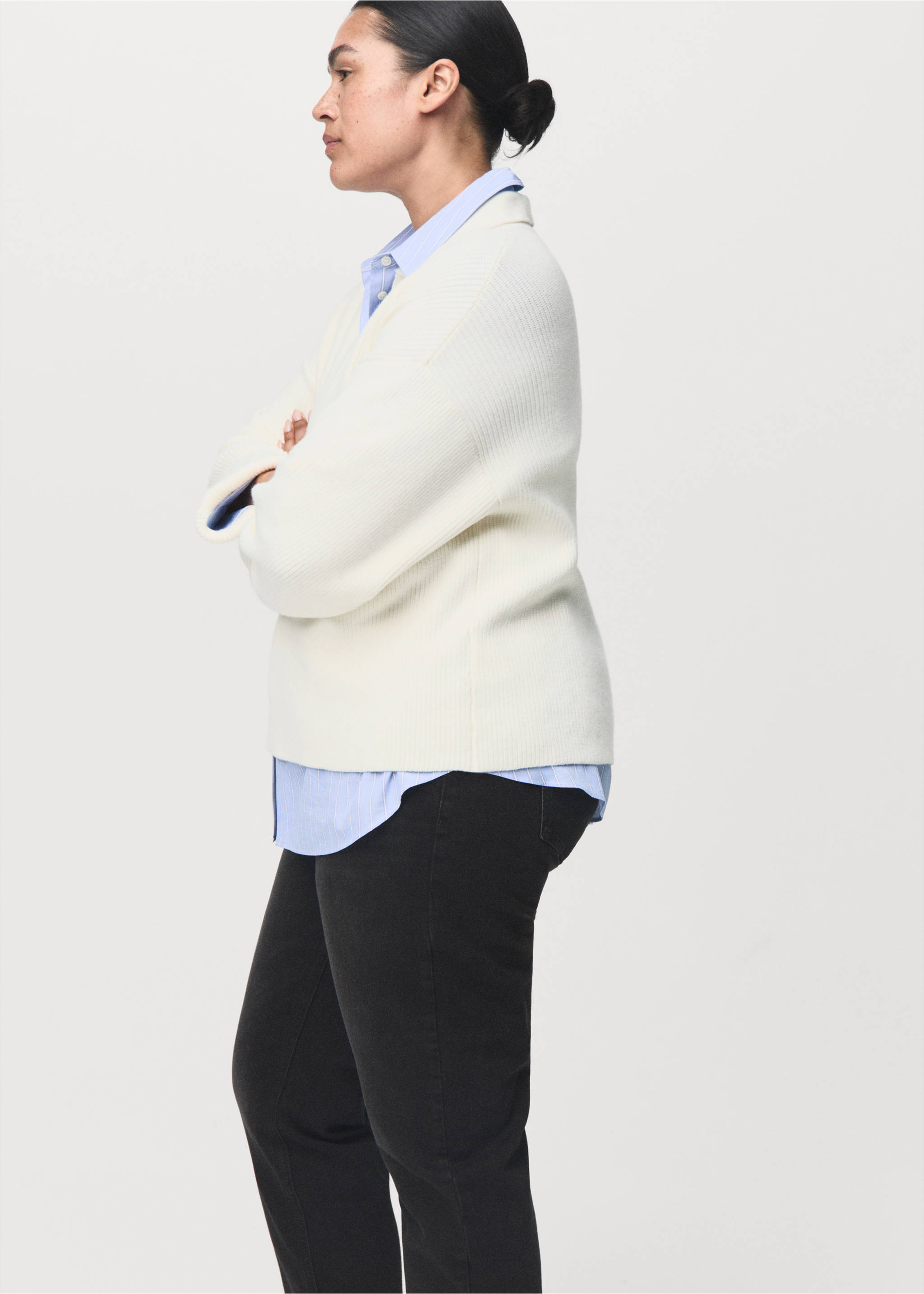 Jean Newmom confort taille haute - Détail de l'article 5, Black denim. Ref: 17094422-00.