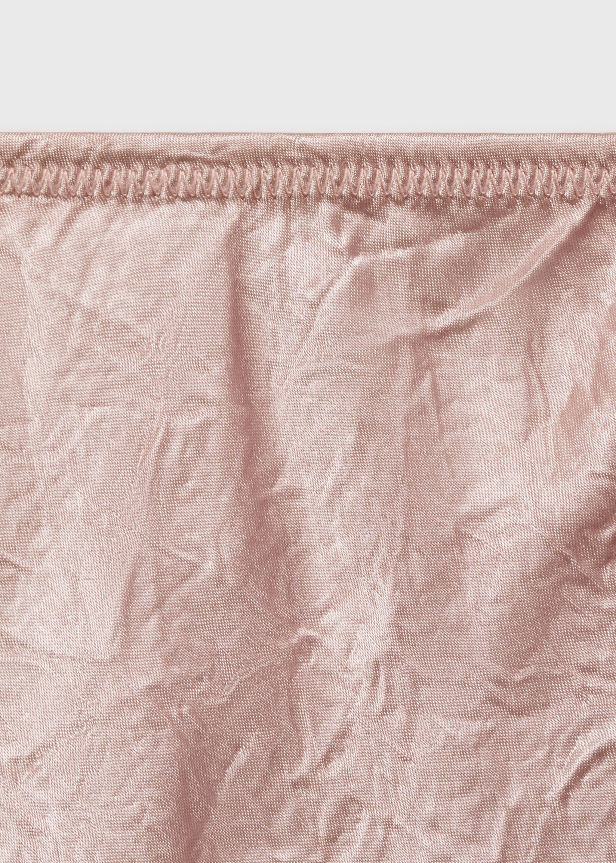 Creased-effect satin skirt - Details of the article 8