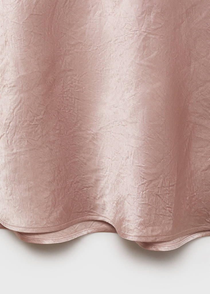 Creased-effect satin skirt thumbnail 10