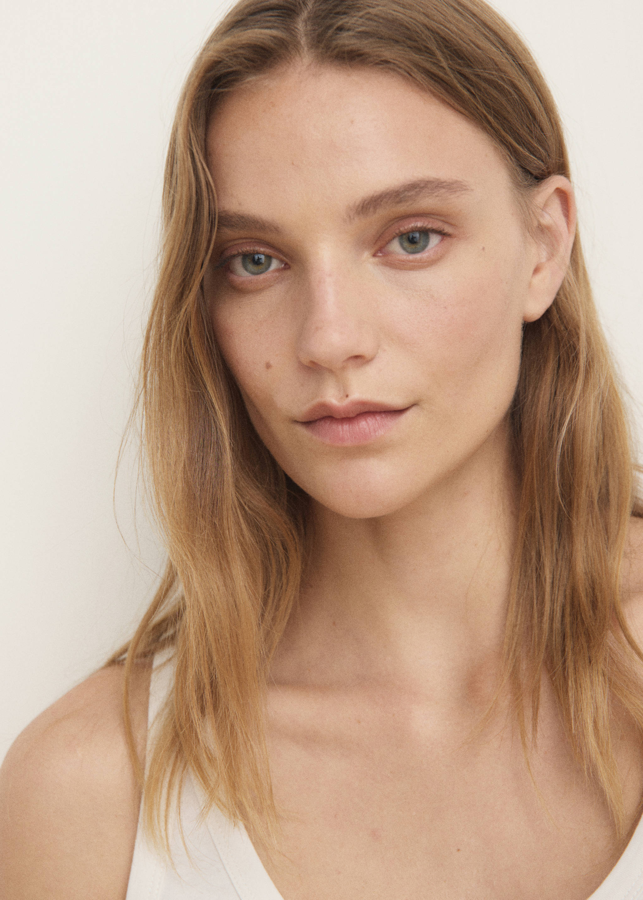 Two-piece striped seersucker pajama shorts - Details of the article 1