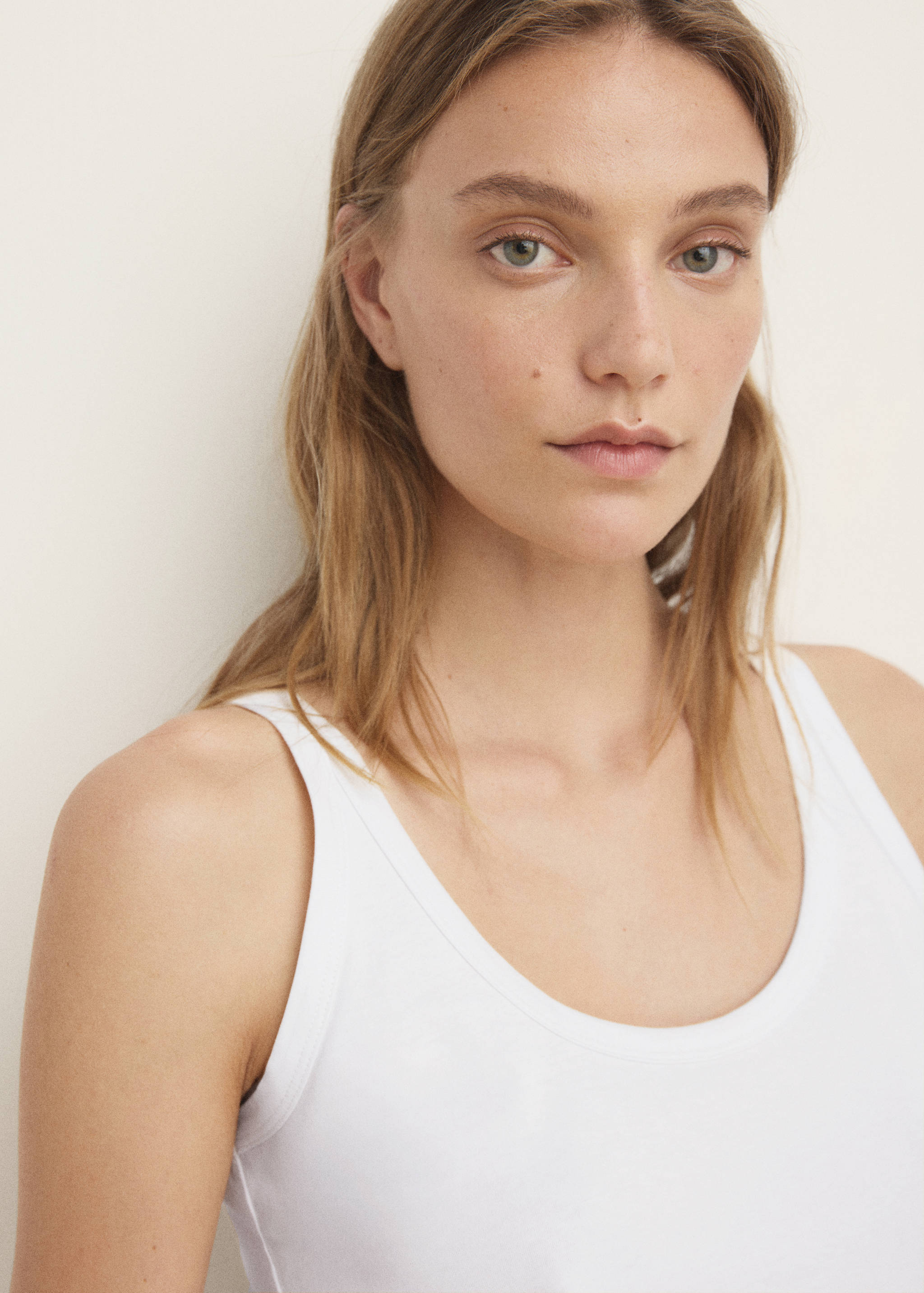 Короткая пижама из двух частей сирсакер в полоску - Деталь изделия 6