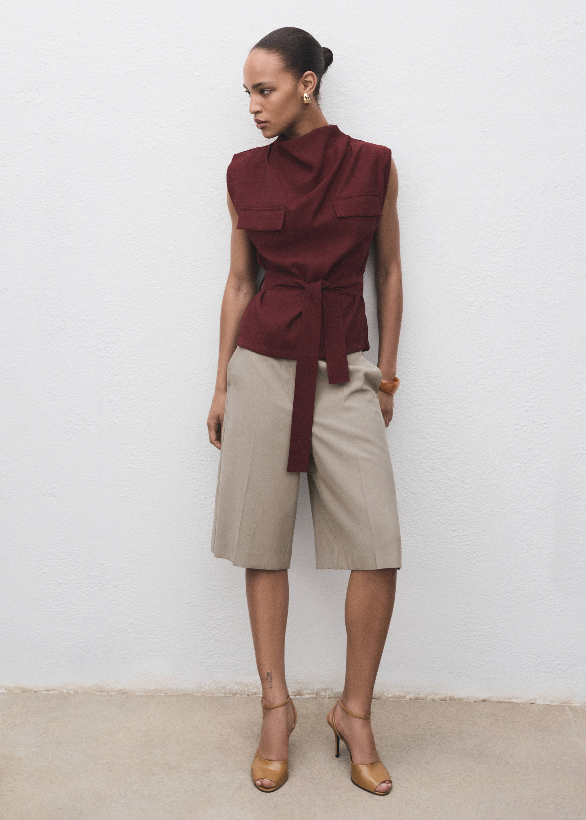 Calções de fato com cintura média - Pormenor do artigo 2