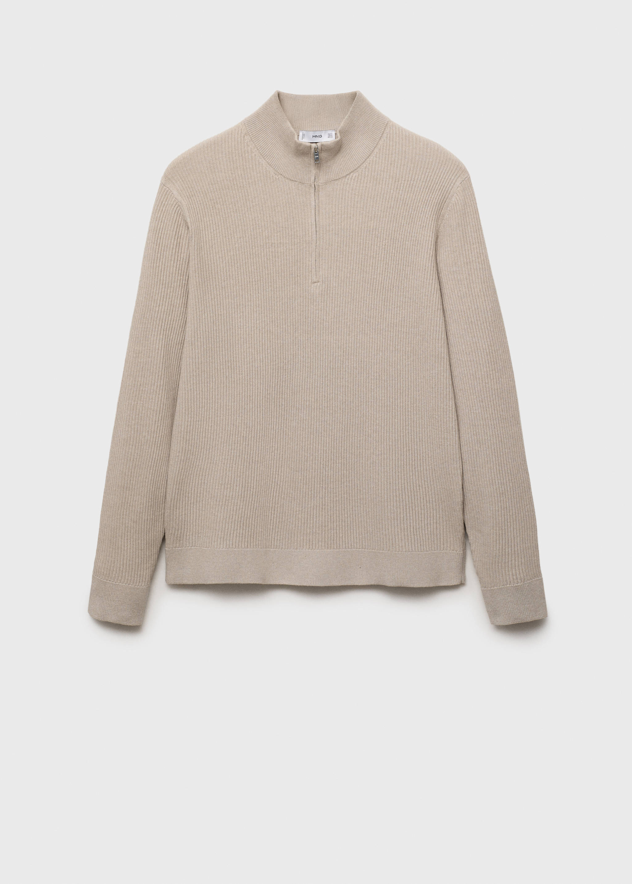 سترة مضلعة بياقة بسحاب - منتج دون نموذج