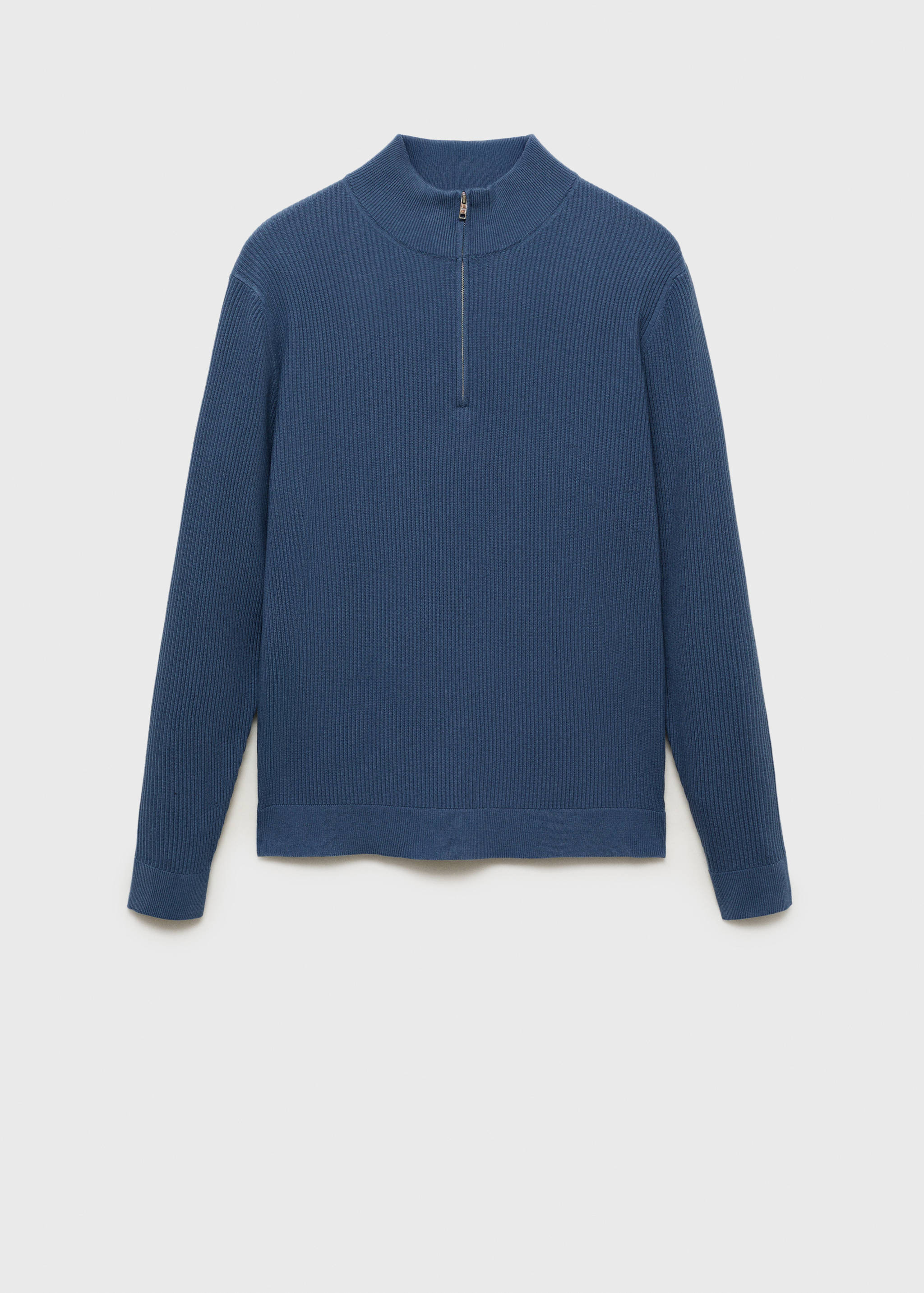 سترة مضلعة بياقة بسحاب - منتج دون نموذج