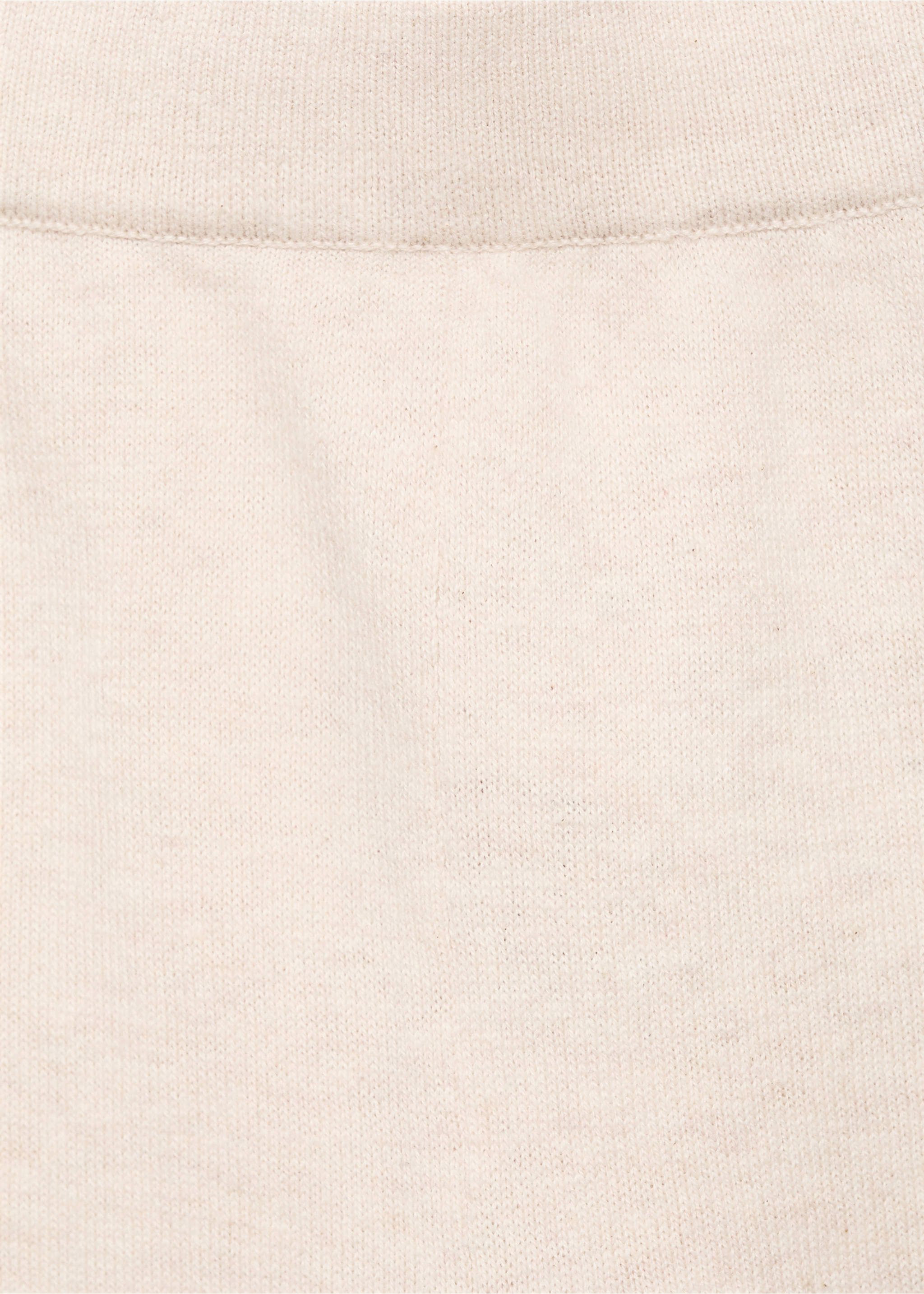 Cotton-knit trousers - Details of the article 8, Beige. Ref: 17094431-00.