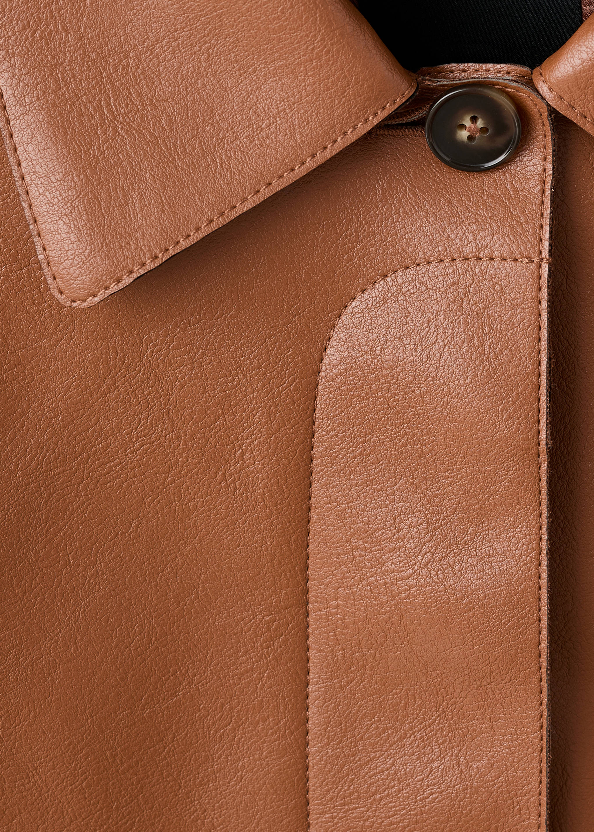 Faux-leather jacket with pockets - Details of the article 8