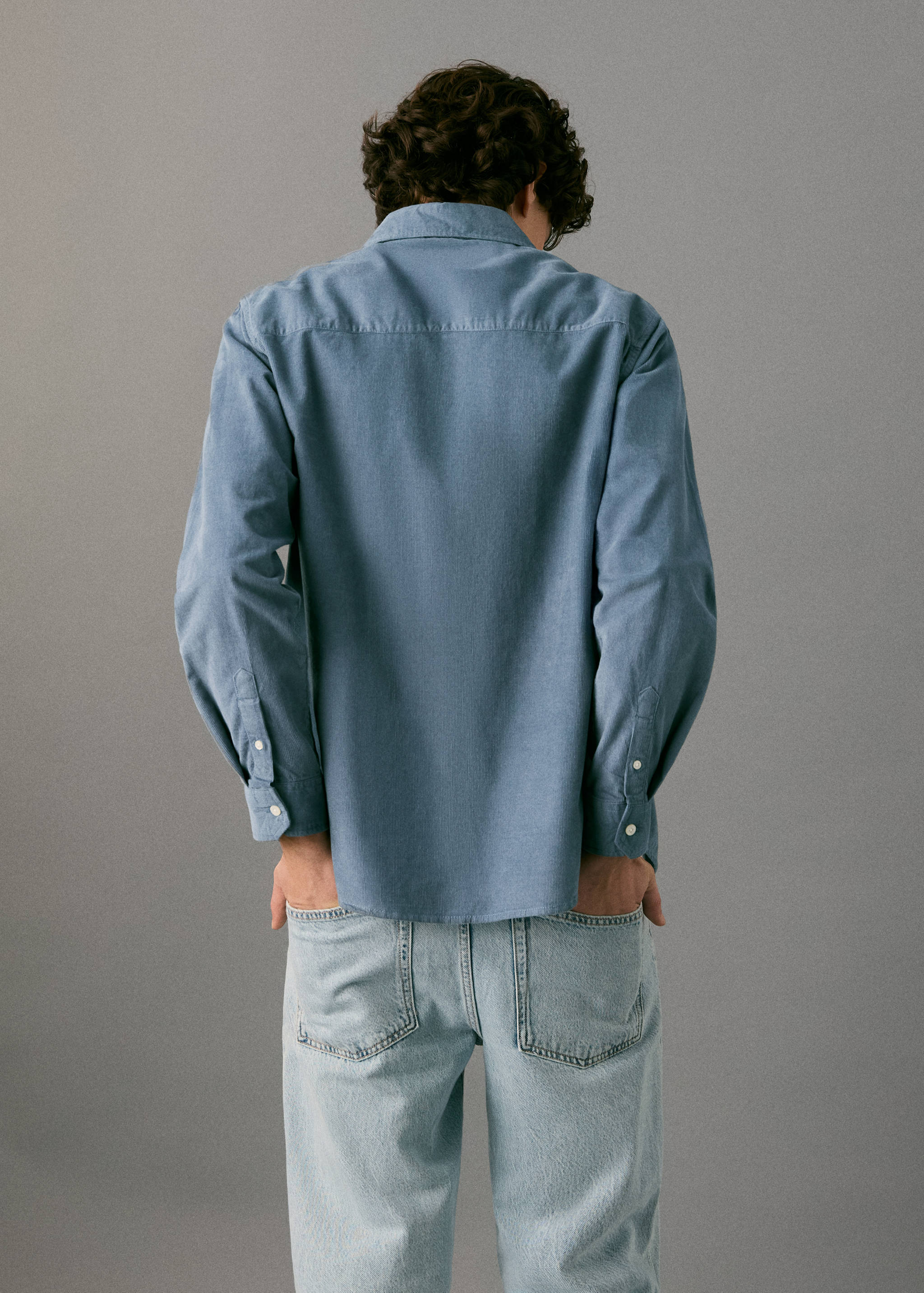 Corduroy cotton shirt - Reverse of the article