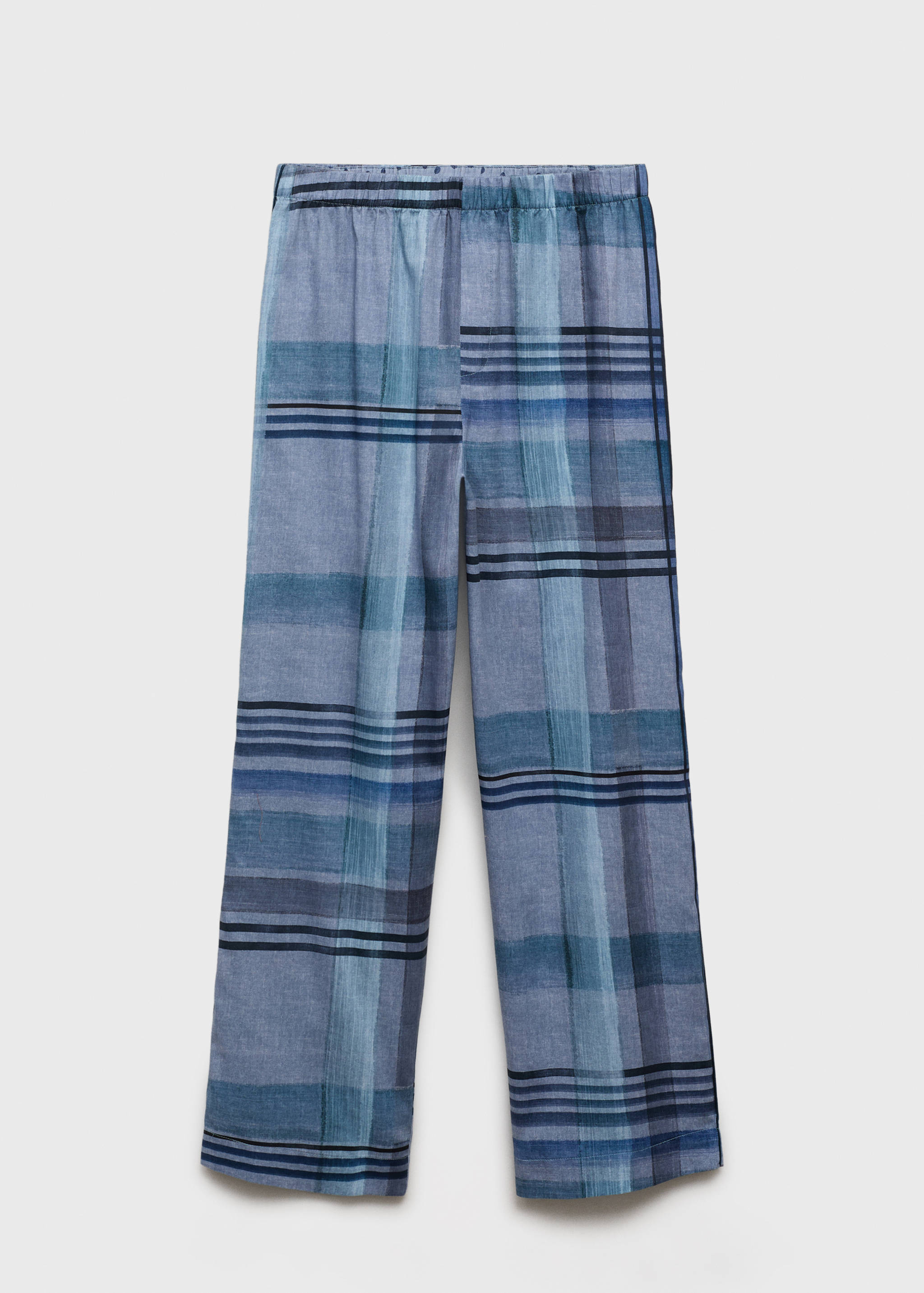 Printed pyjama trousers with piping - Article without model
