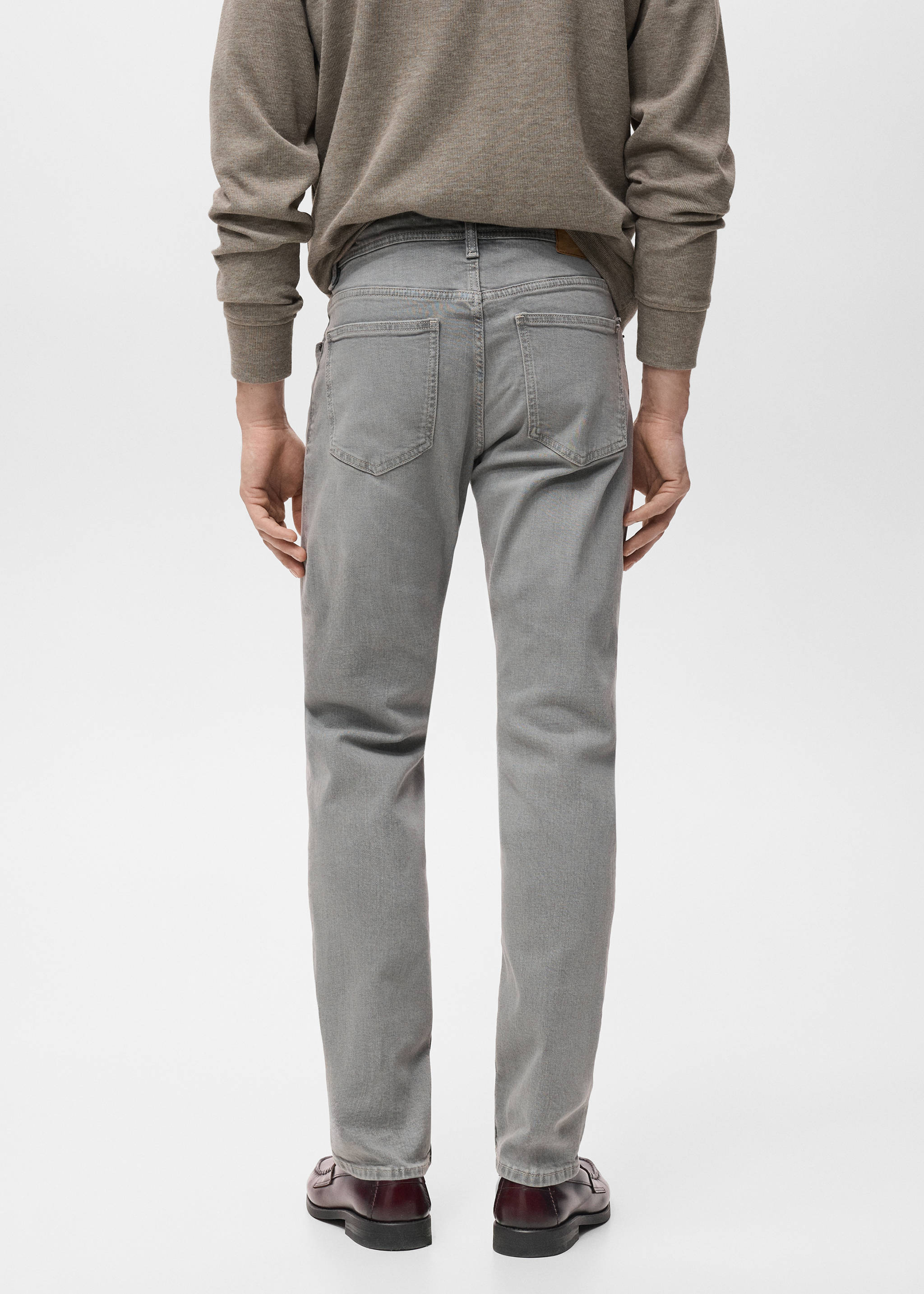 Jan slim-fit grey-wash jeans - Reverse of the article