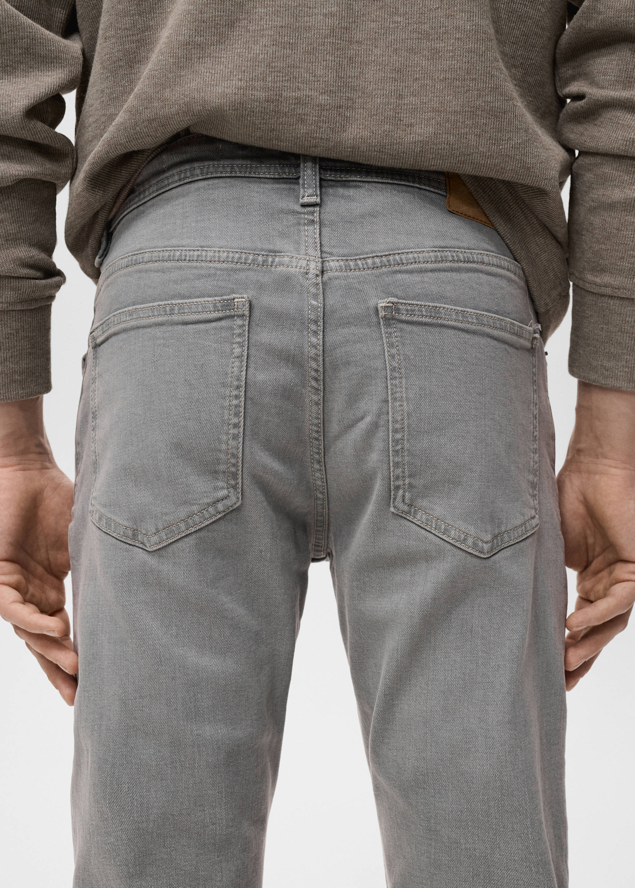 Jan slim-fit grey-wash jeans - Details of the article 6