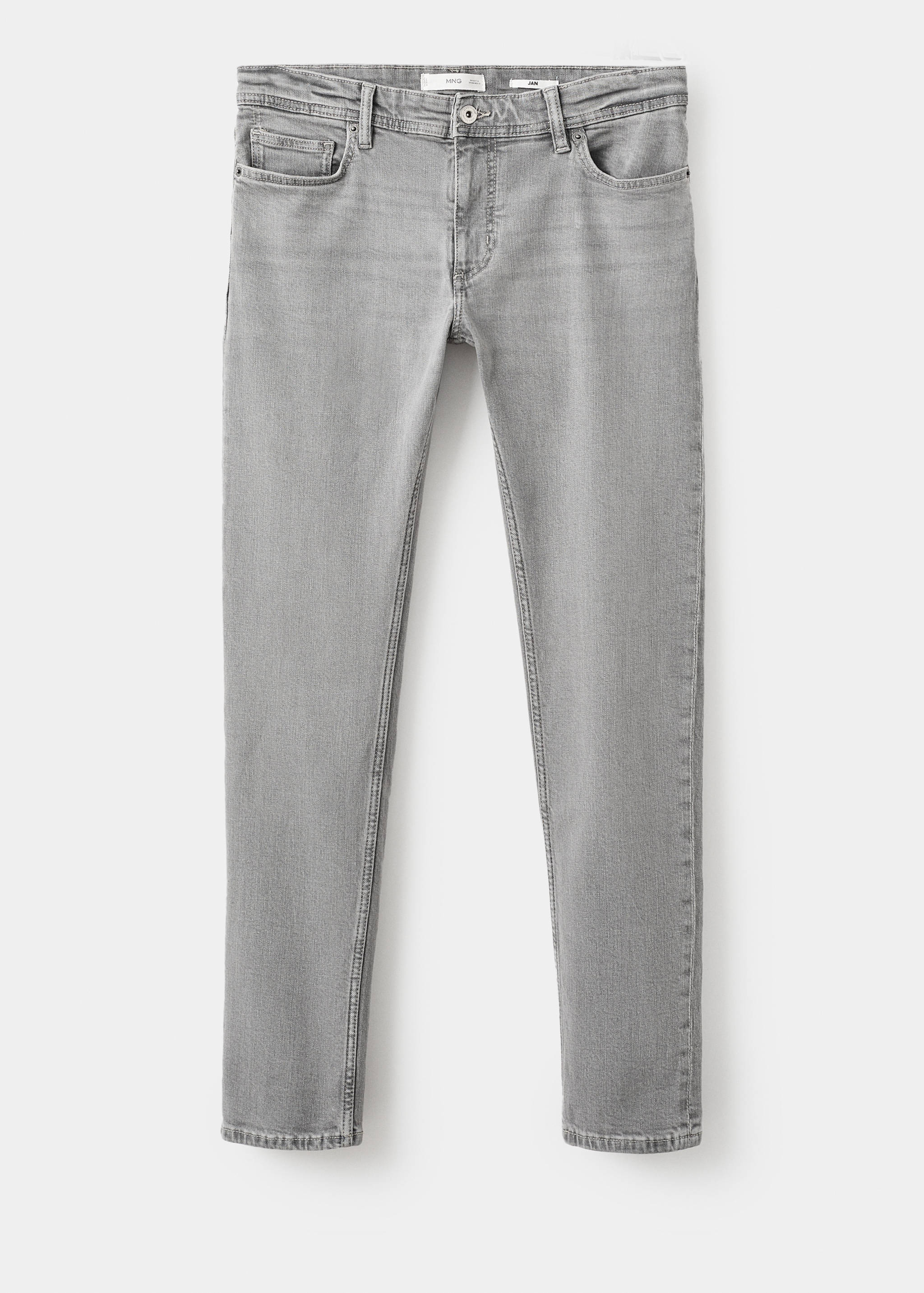 Jan slim-fit grey-wash jeans - Article without model