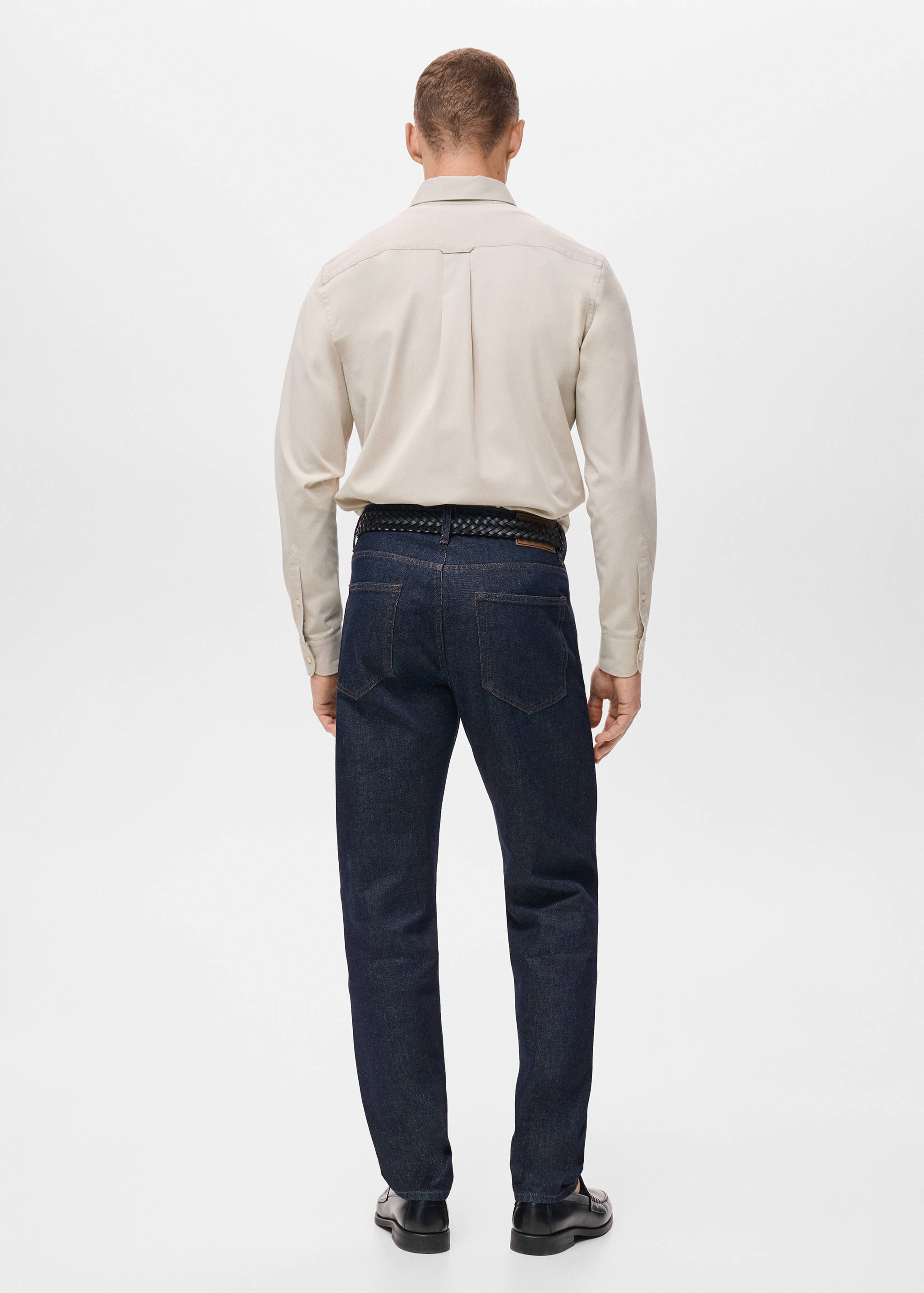 Рубашка 100% хлопок regular fit с карманом - Обратная сторона изделия