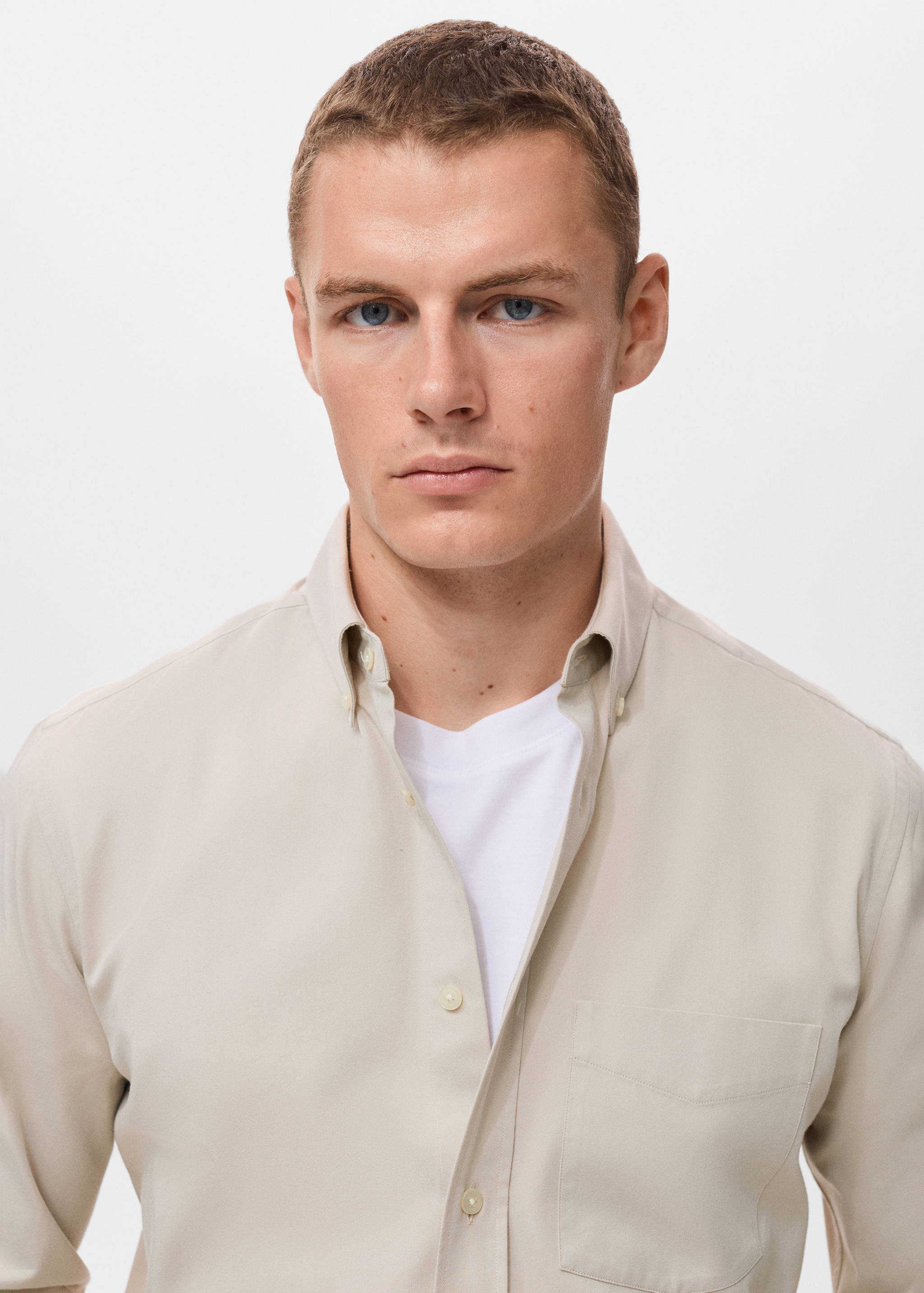 Рубашка 100% хлопок regular fit с карманом - Деталь изделия 1