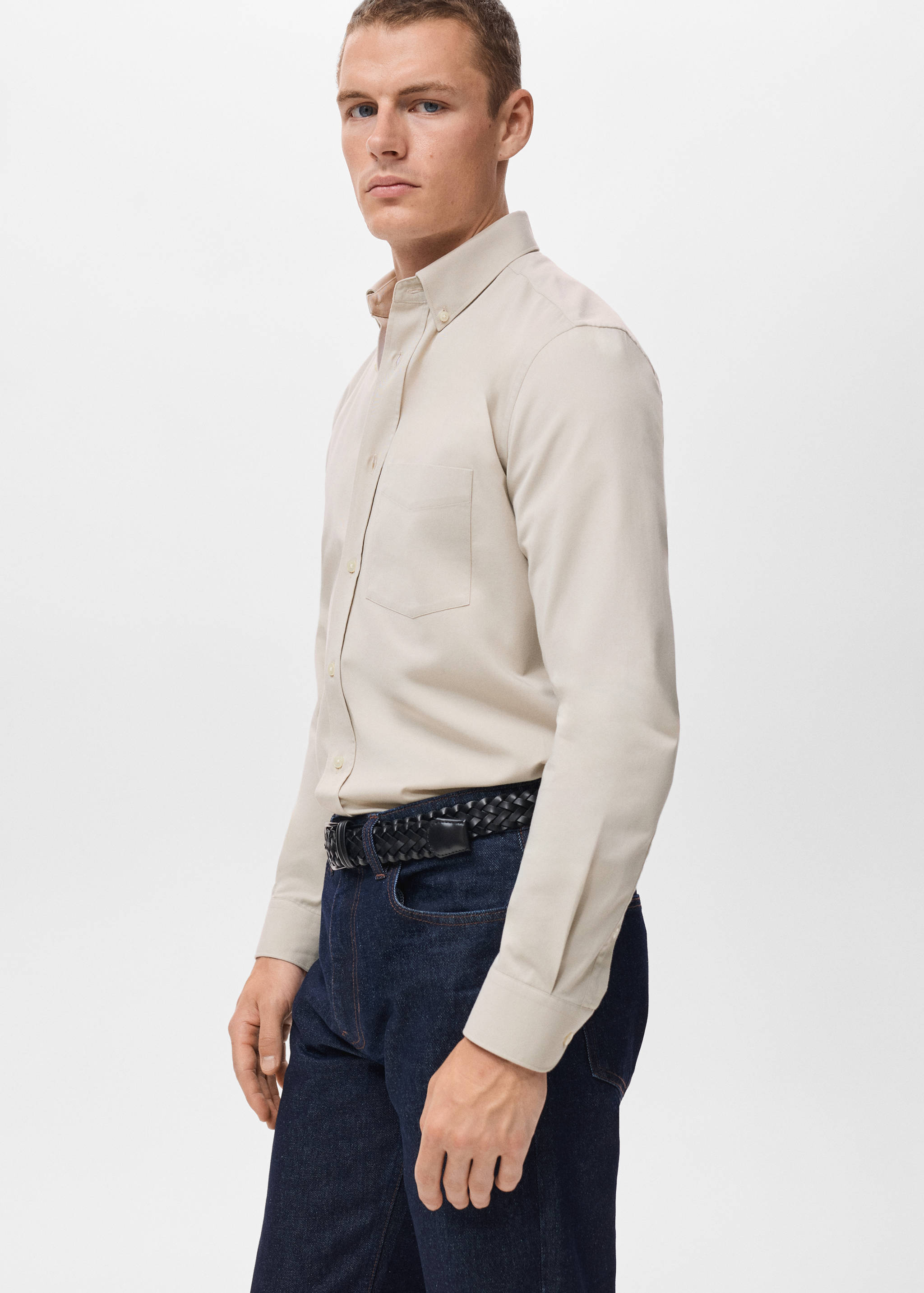 Рубашка 100% хлопок regular fit с карманом - Деталь изделия 2