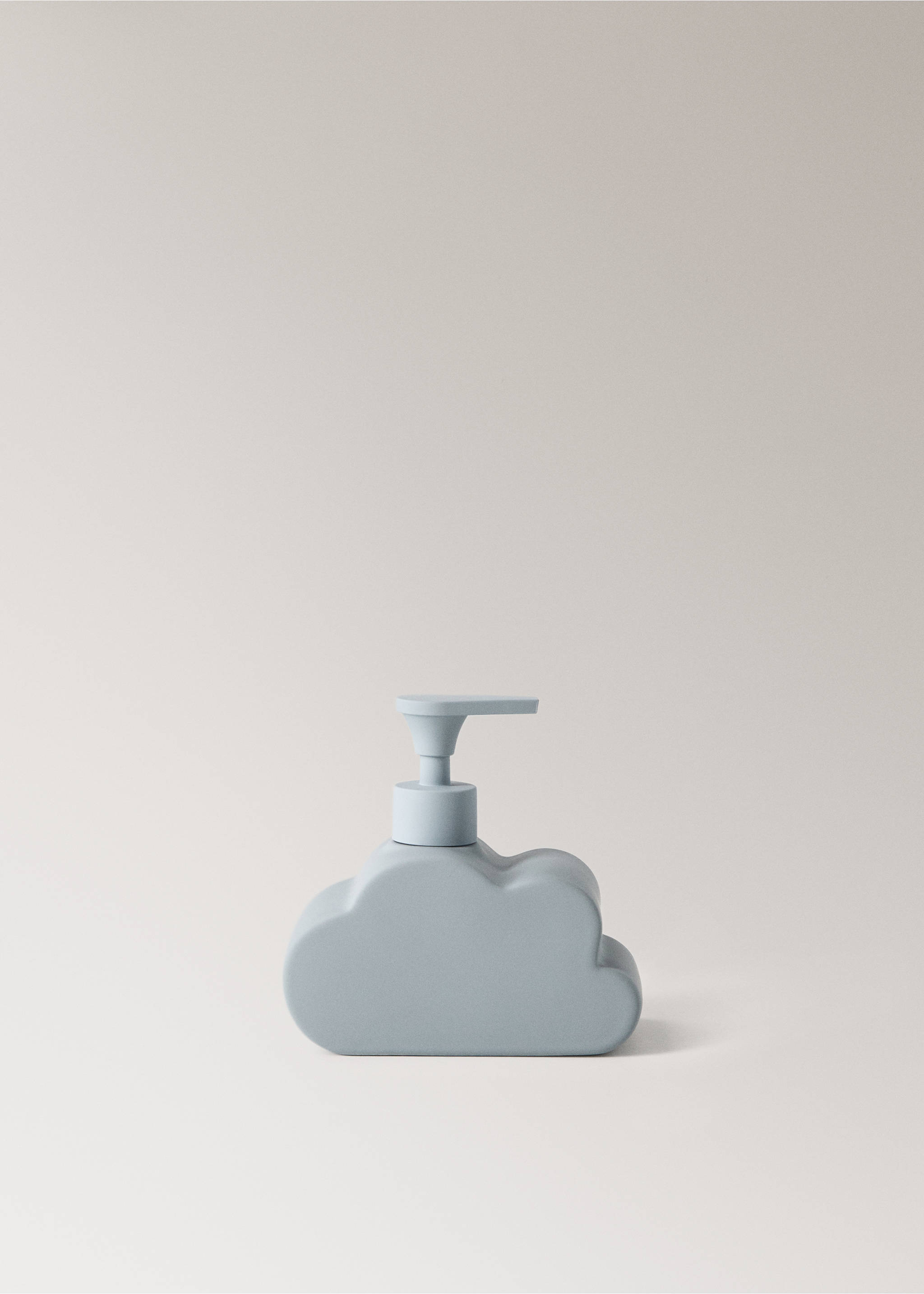 Cloud-shaped stoneware soap dispenser - Article without model, Sky Blue. Ref: 17094442-00.