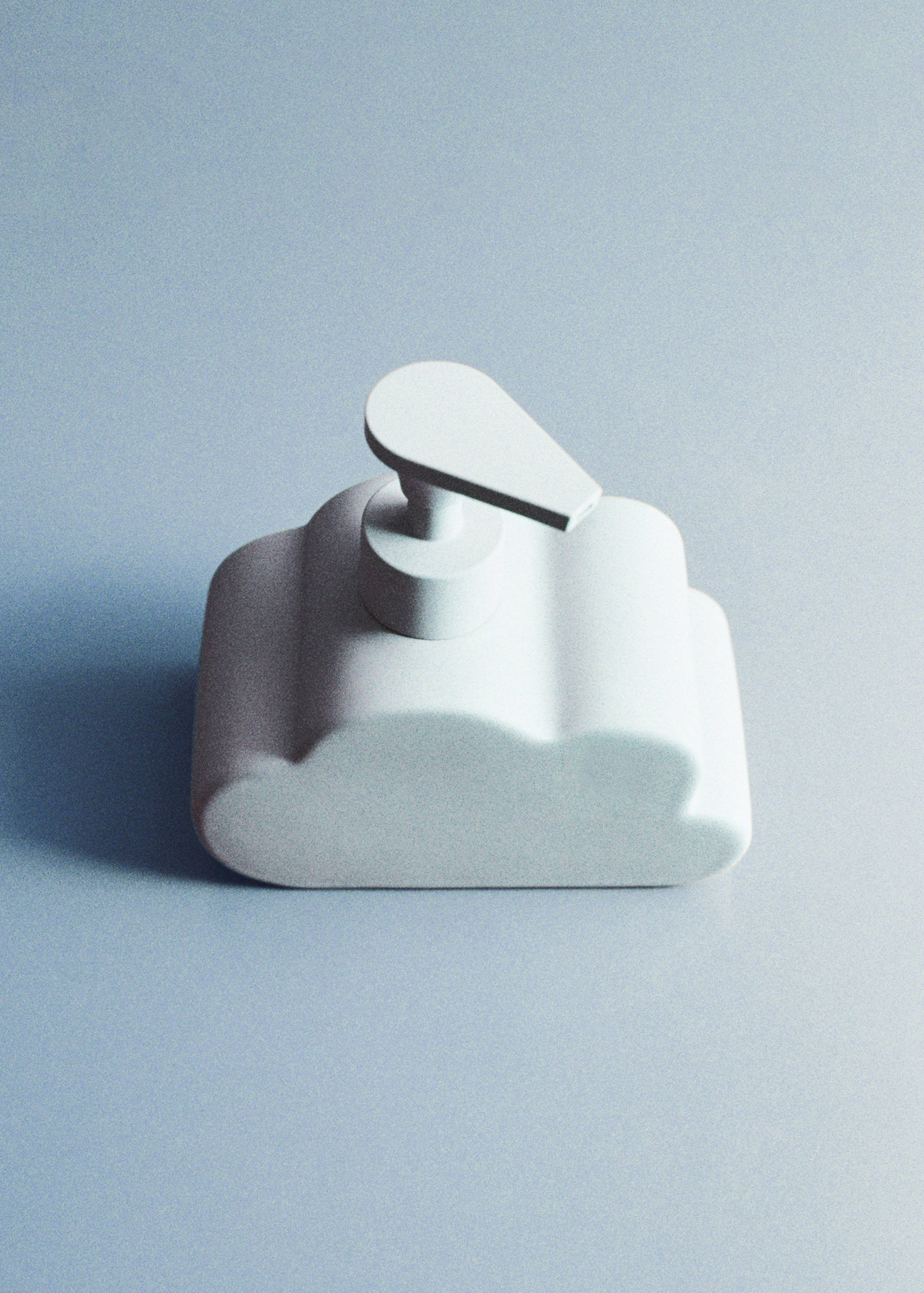 Cloud-shaped stoneware soap dispenser - Details of the article 5