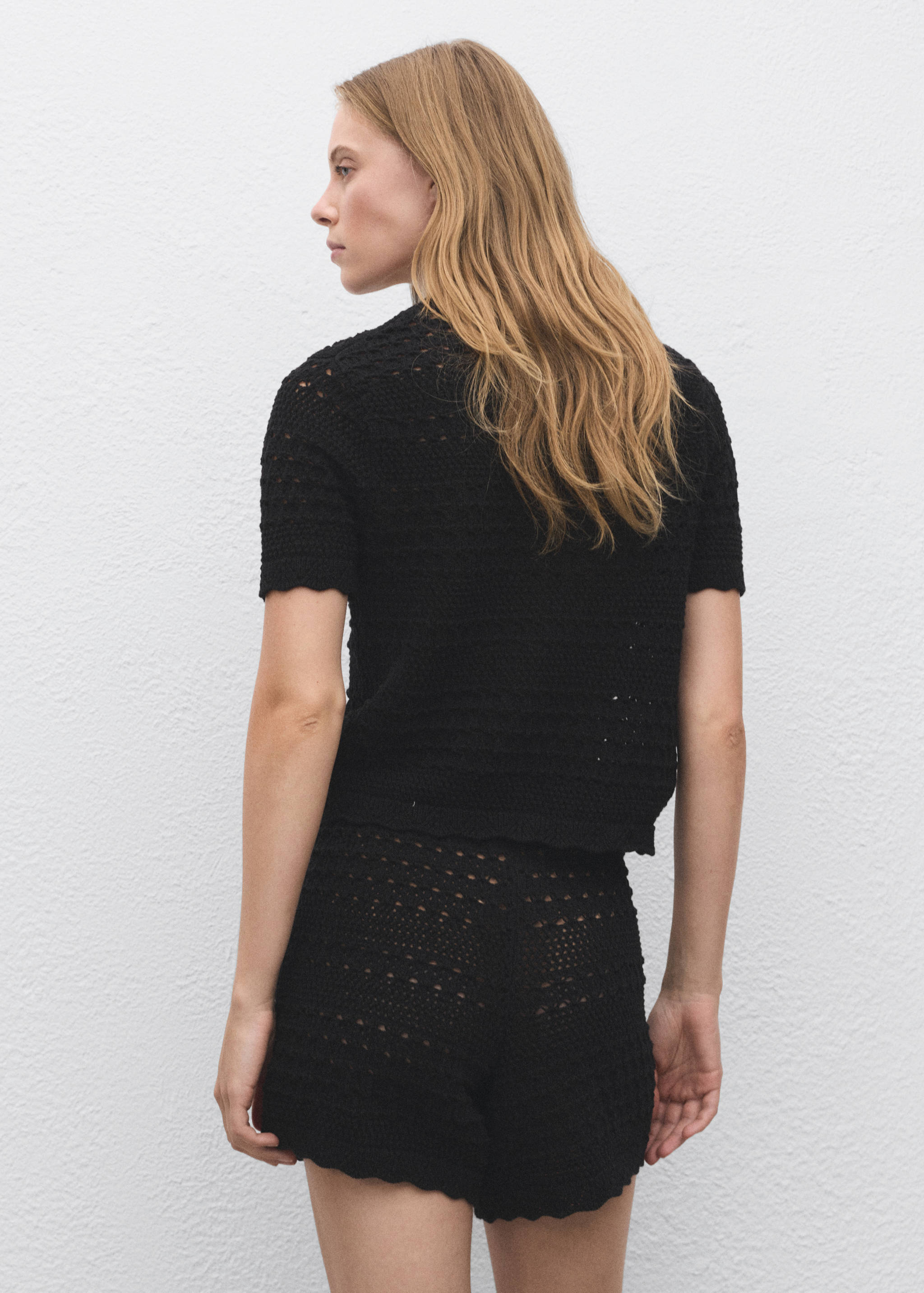 Chunky-knit shorts - Reverse of the article