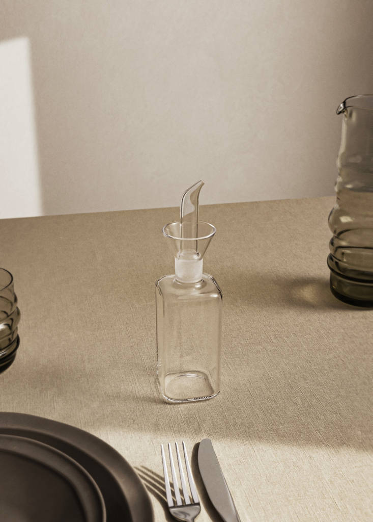 Aceitera transparente borosilicato talla mediana