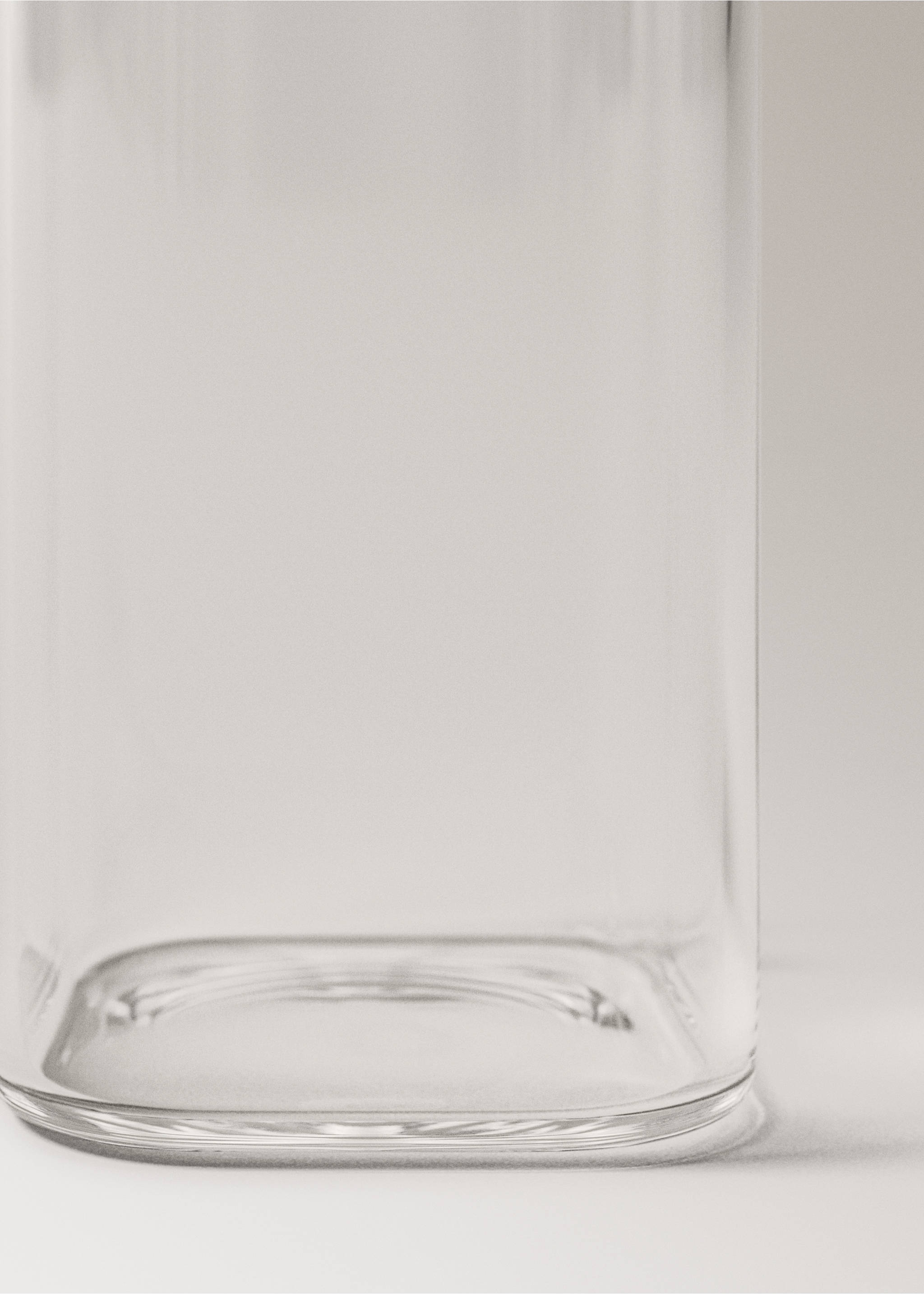 Medium-sized transparent borosilicate oil dispenser - Details of the article 3, Off White. Ref: 17094444-00.