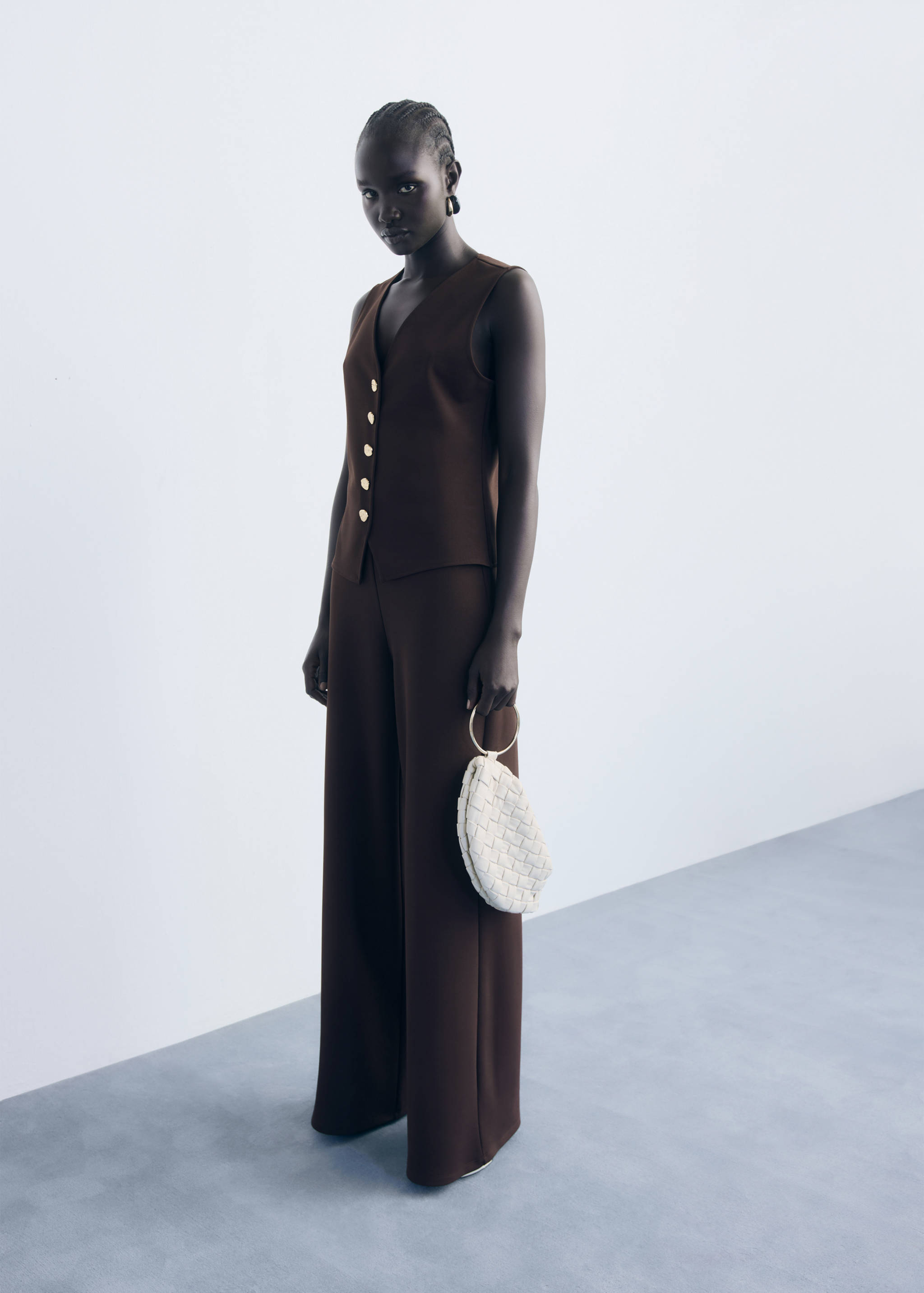 Gilet met sieraadknopen - Overzichtstekening