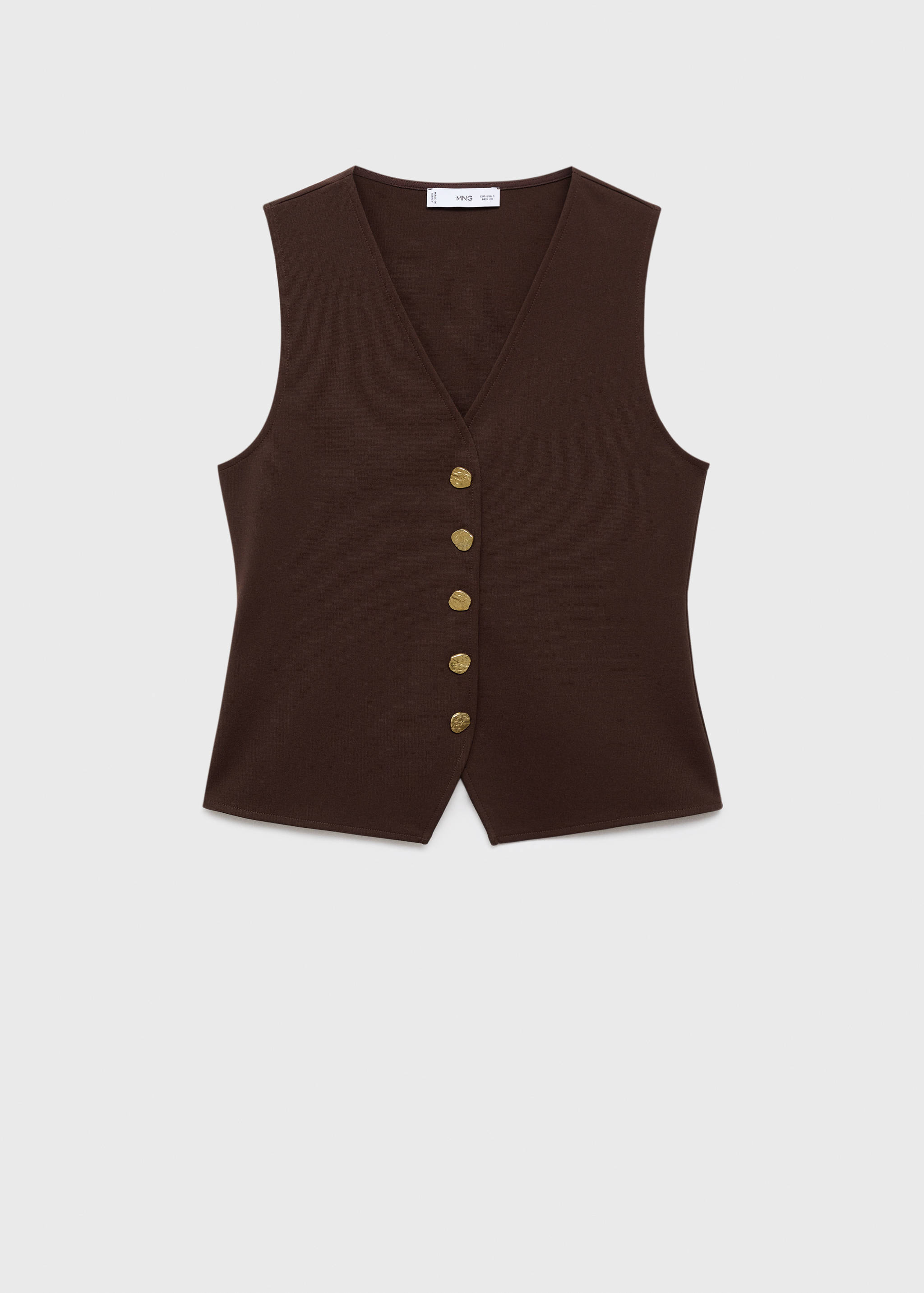 Vest with jewel buttons - Article without model