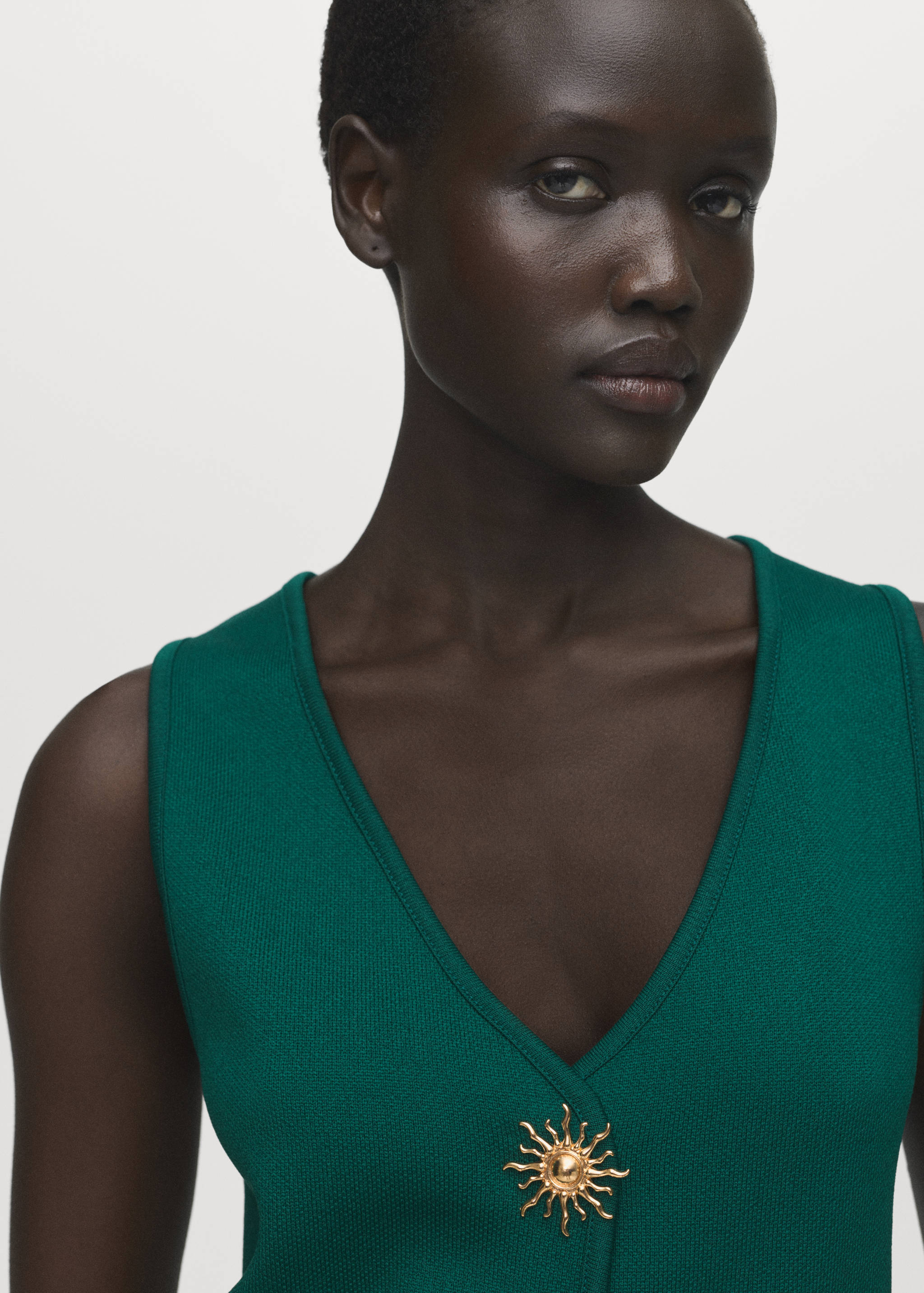 Gilet maille boutons bijoux - Détail de l'article 1