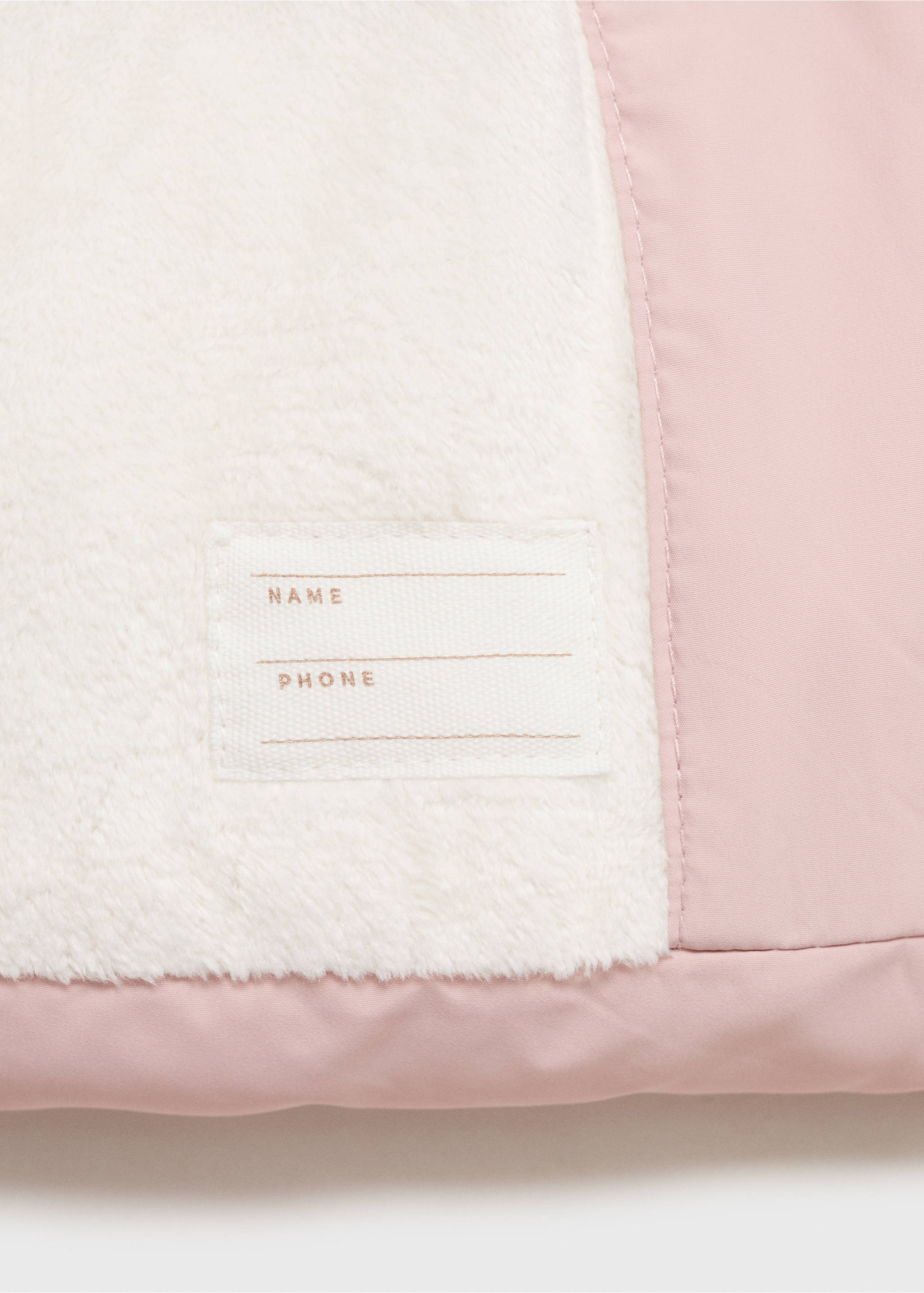 Anorak capucha pelo - Detalle del artículo 0, Rosa pastel. Ref: 17094772-00.