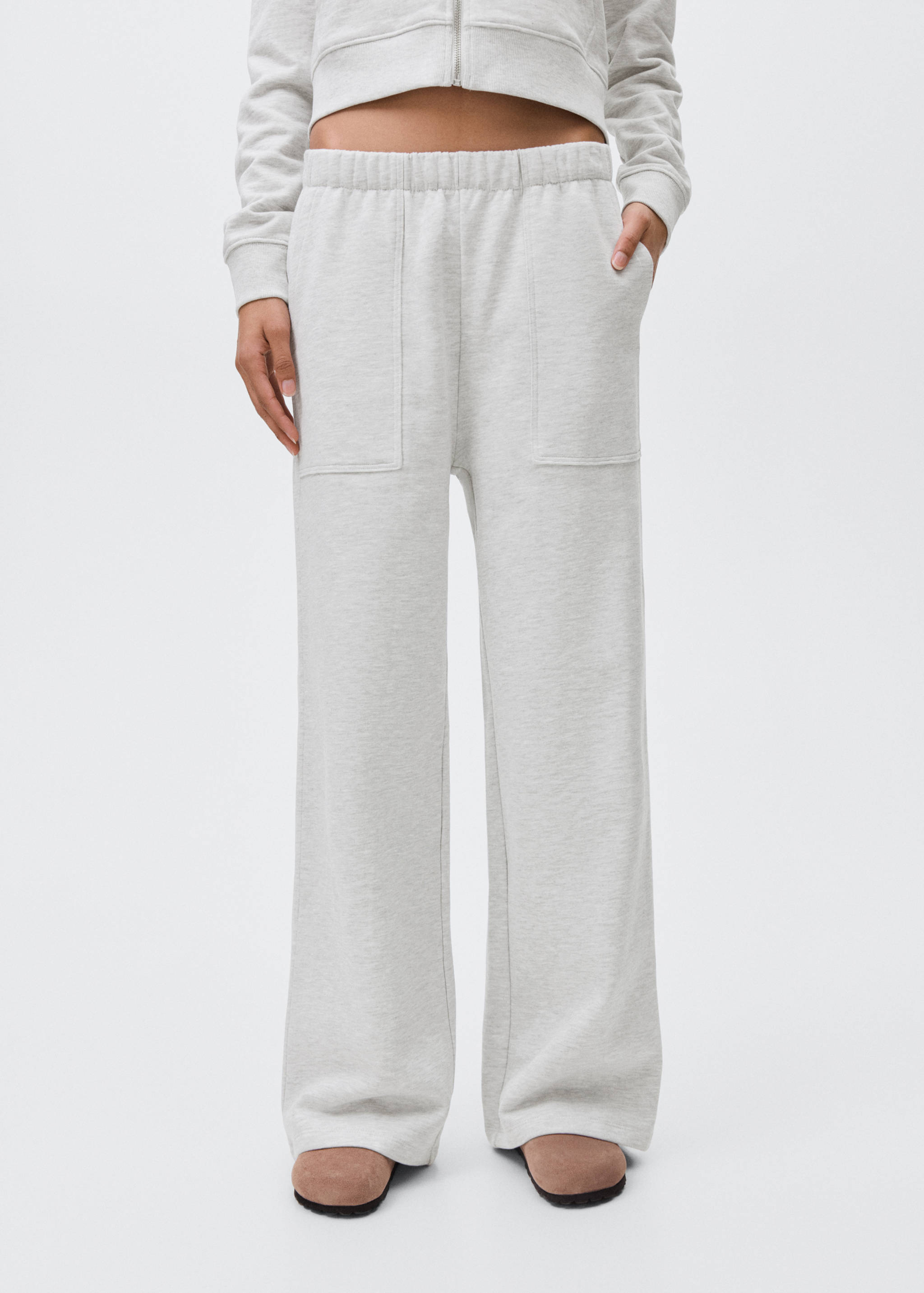 Cotton joggers with seams - Details of the article 6