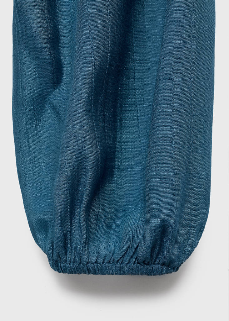 Ruched flowing blouse — Petrol Blue