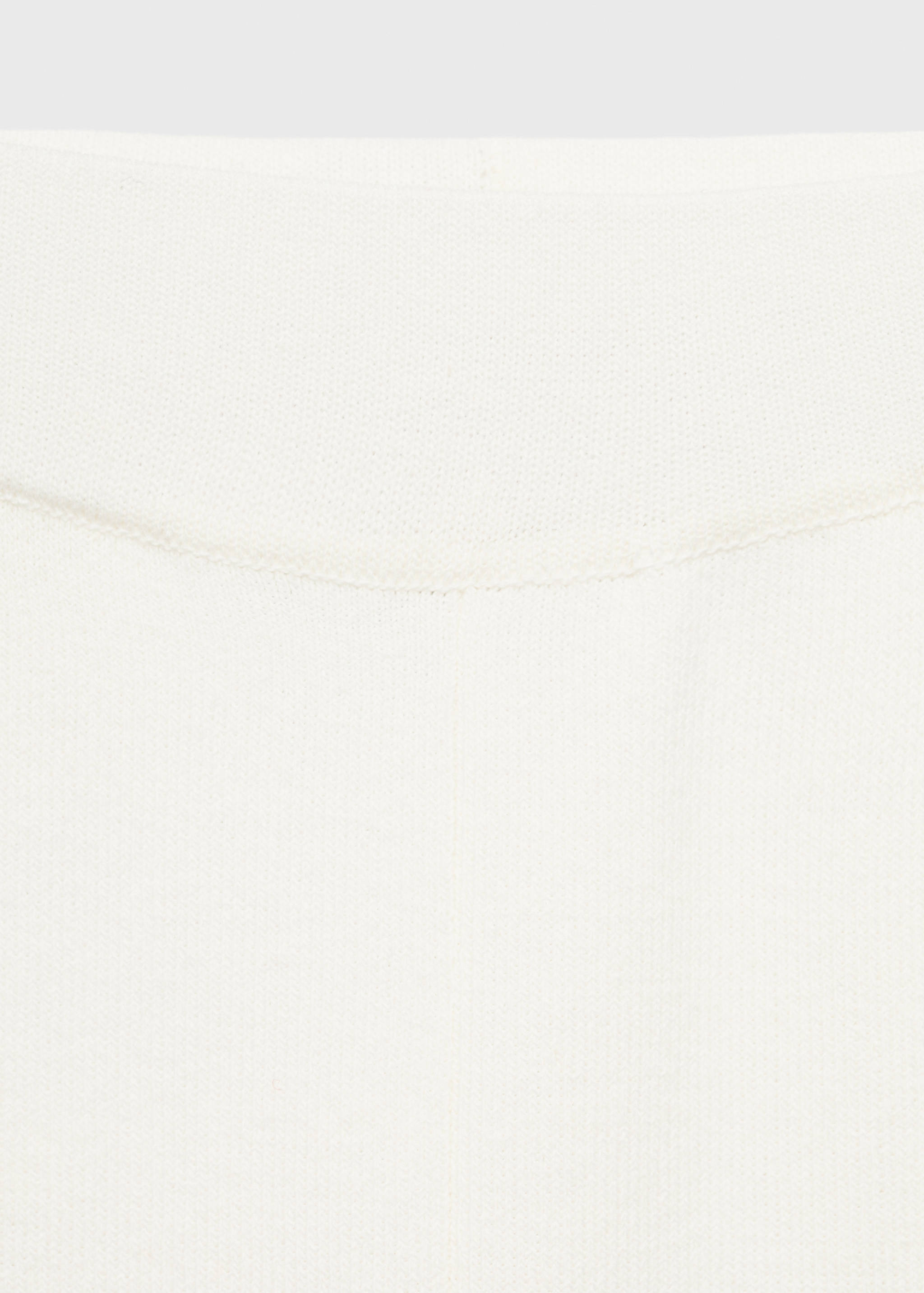 Contrasting low-rise knitted trousers - Details of the article 0