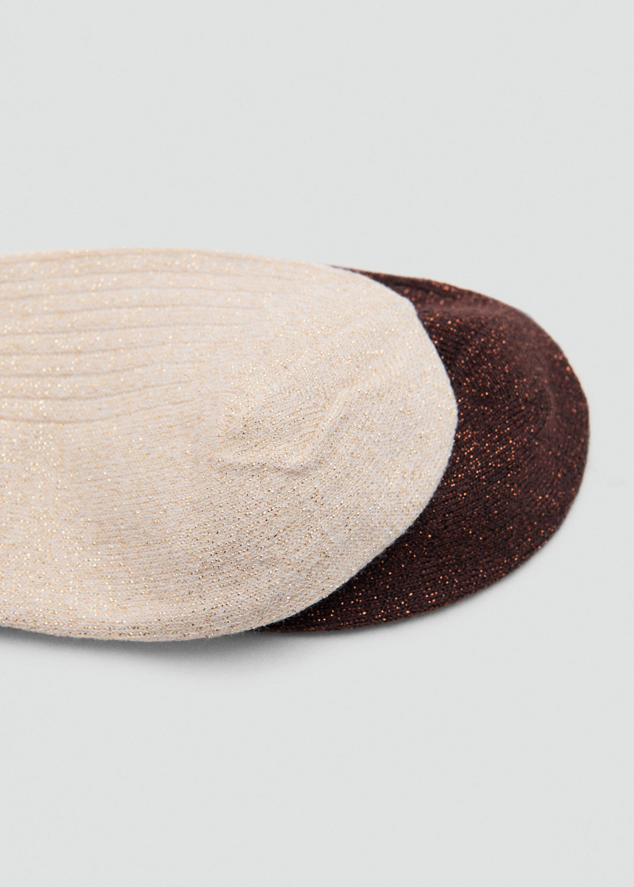 Pack of 2 ribbed lurex socks - Details of the article 1