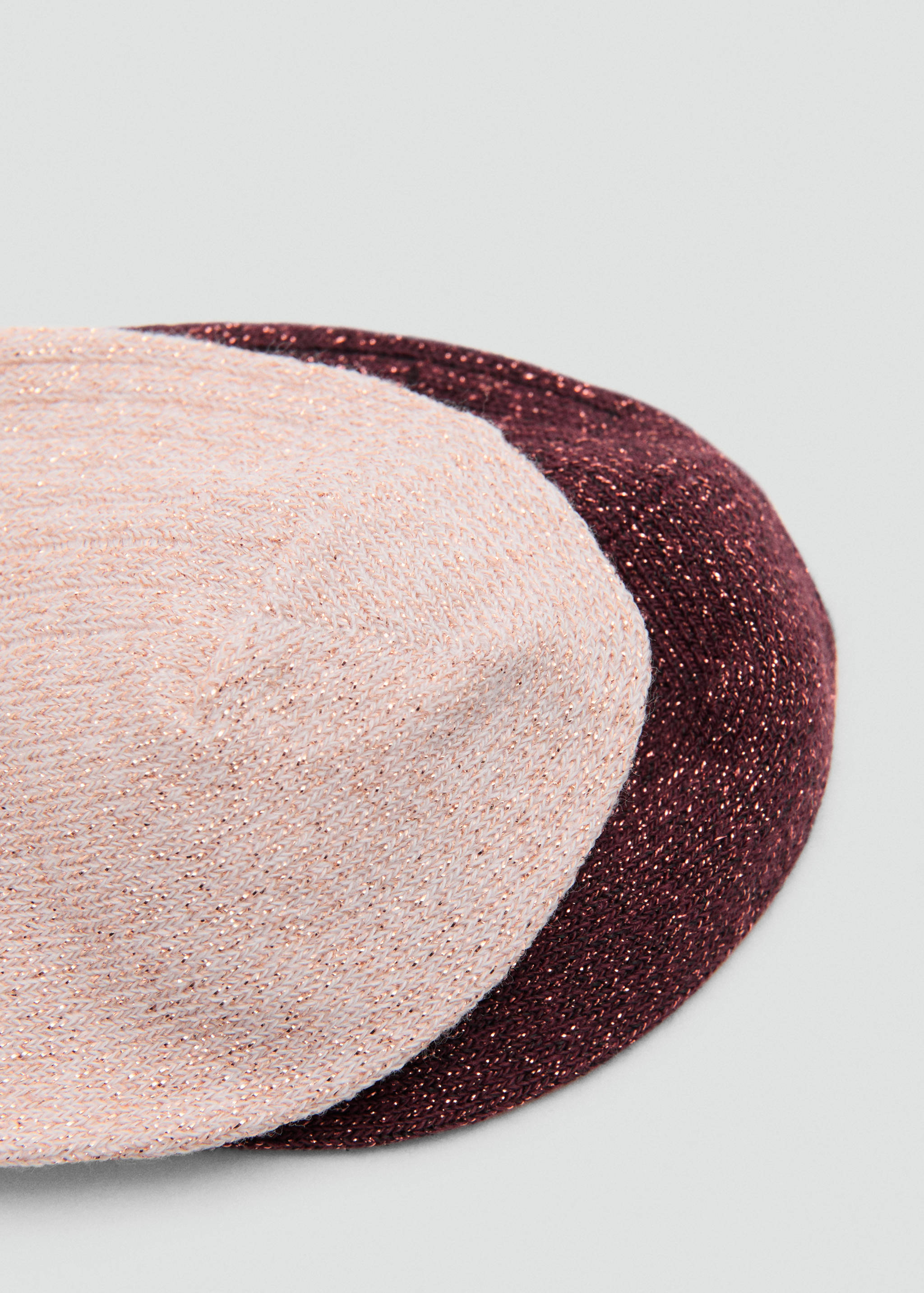 Pack of 2 ribbed lurex socks - Details of the article 1