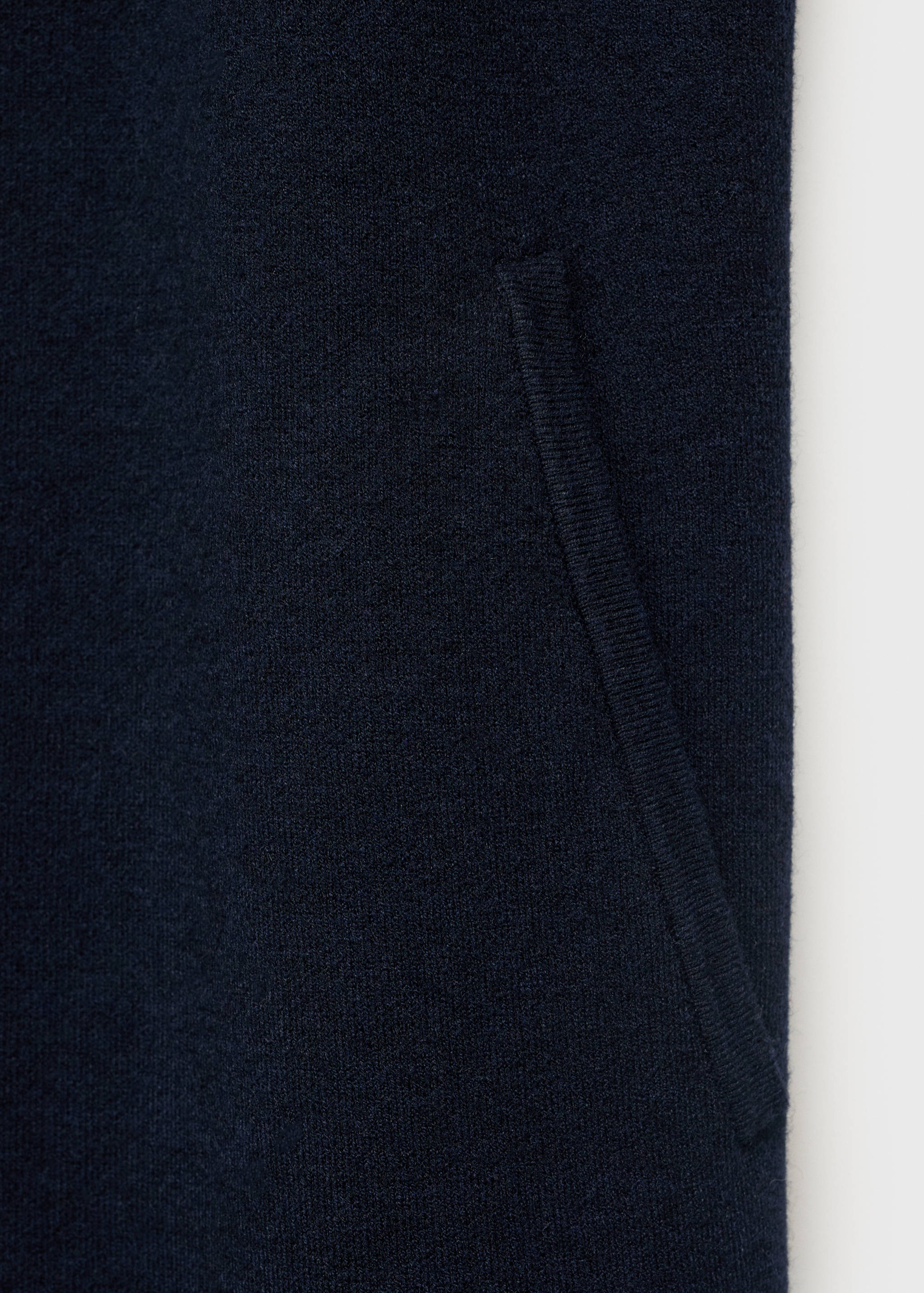 Knitted long coat - Details of the article 8