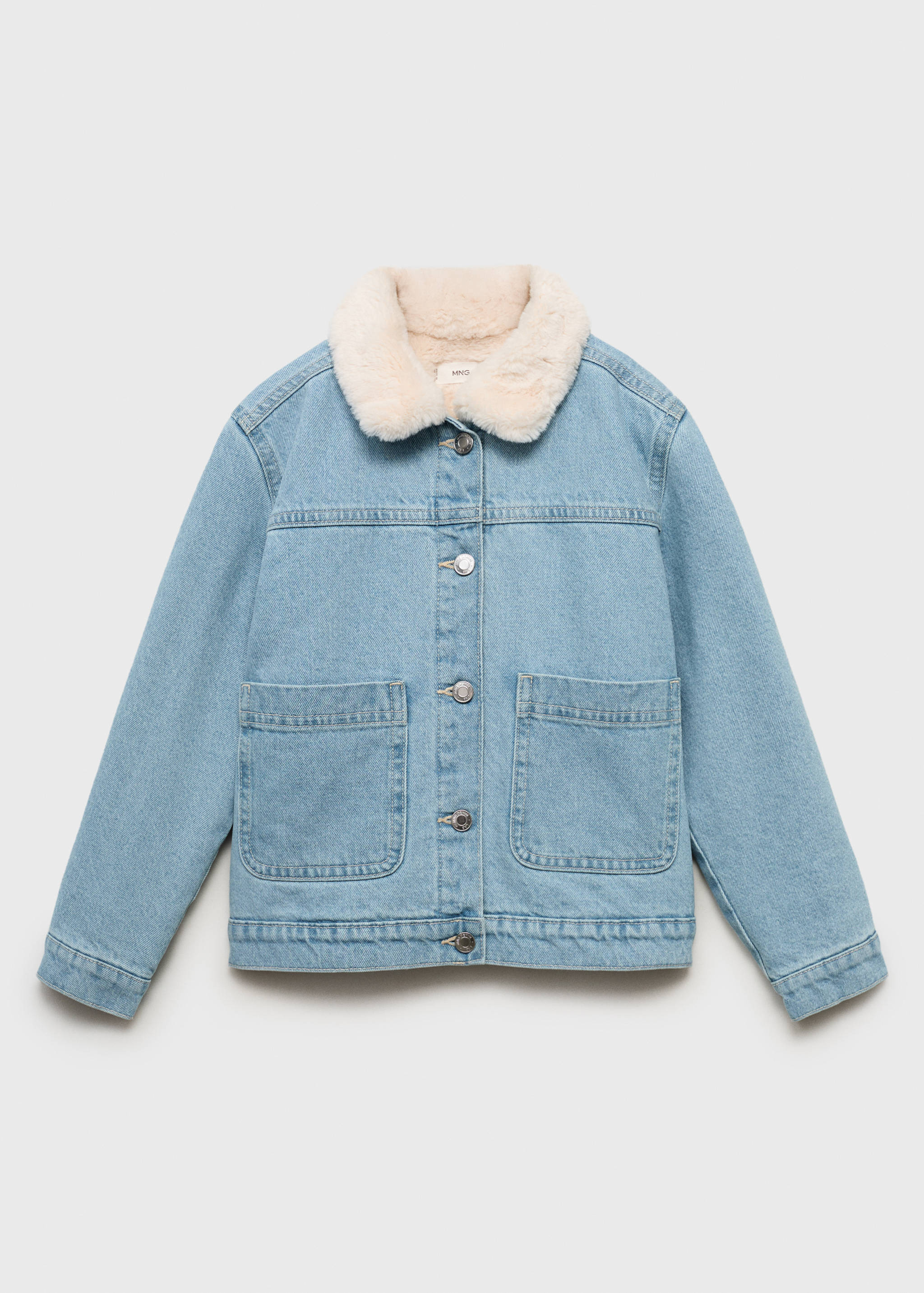 Denim jacket with fur lining - Article without model