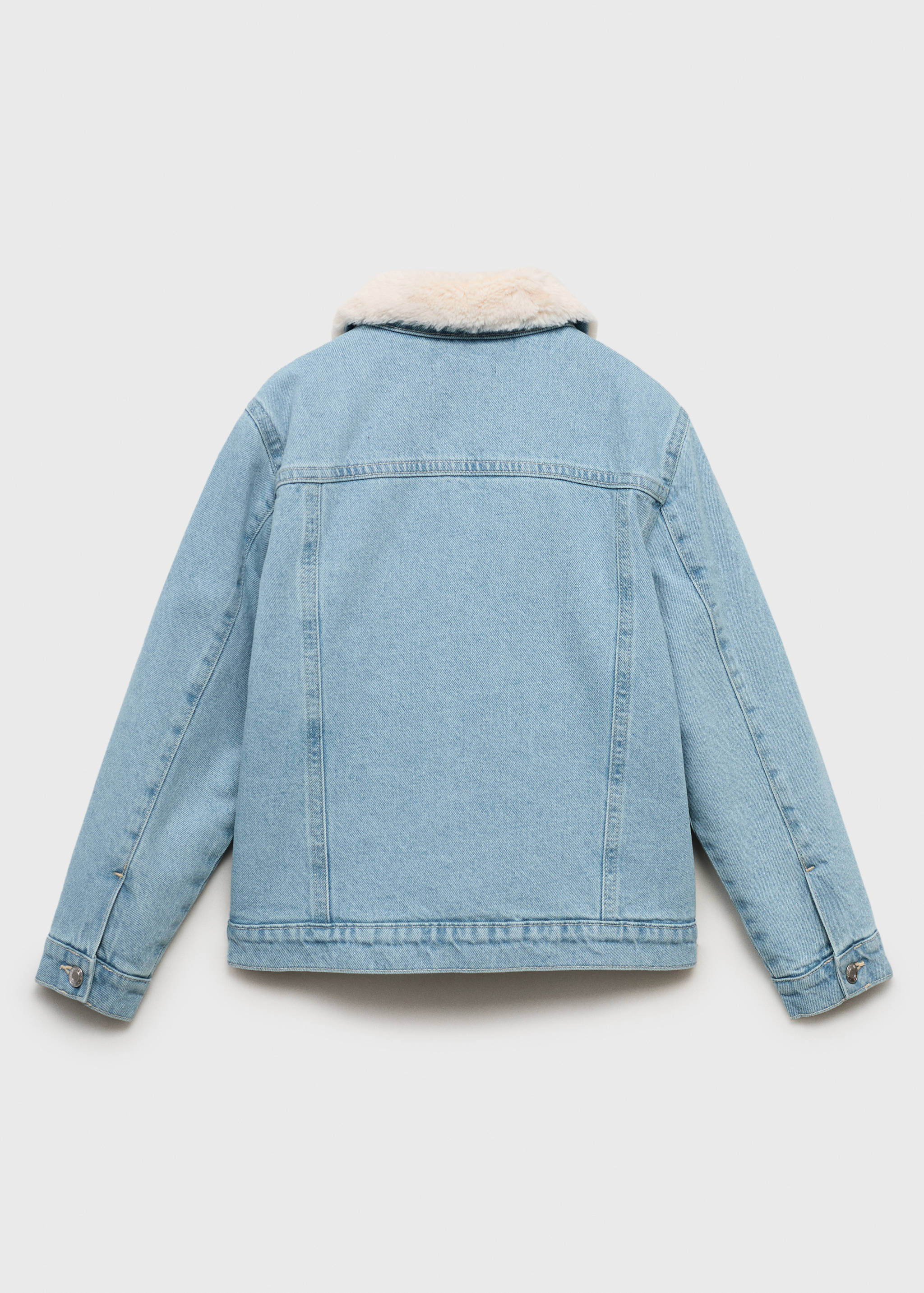 Denim jacket with fur lining - Reverse of the article