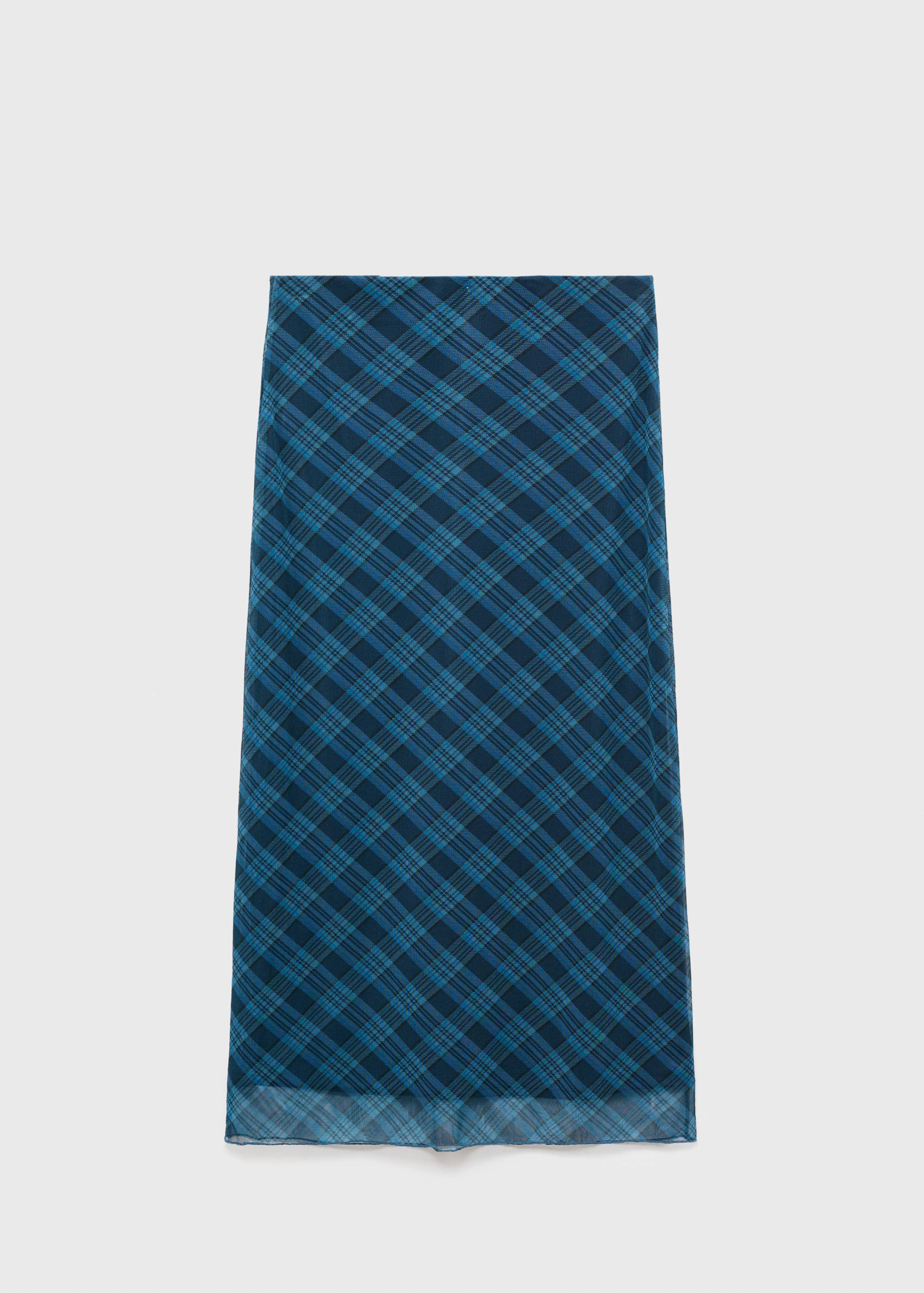 Checked long skirt - Article without model