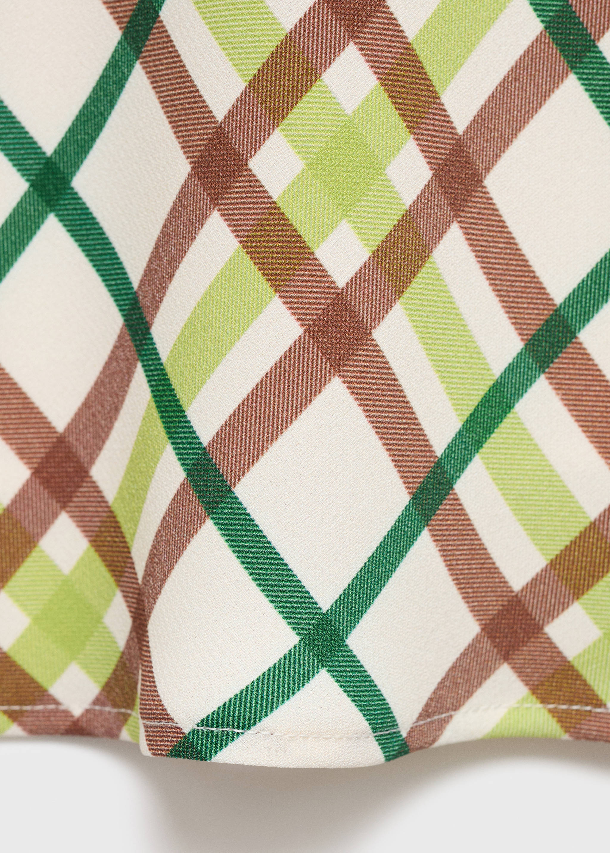 Saia curta axadrezada - Pormenor do artigo 0