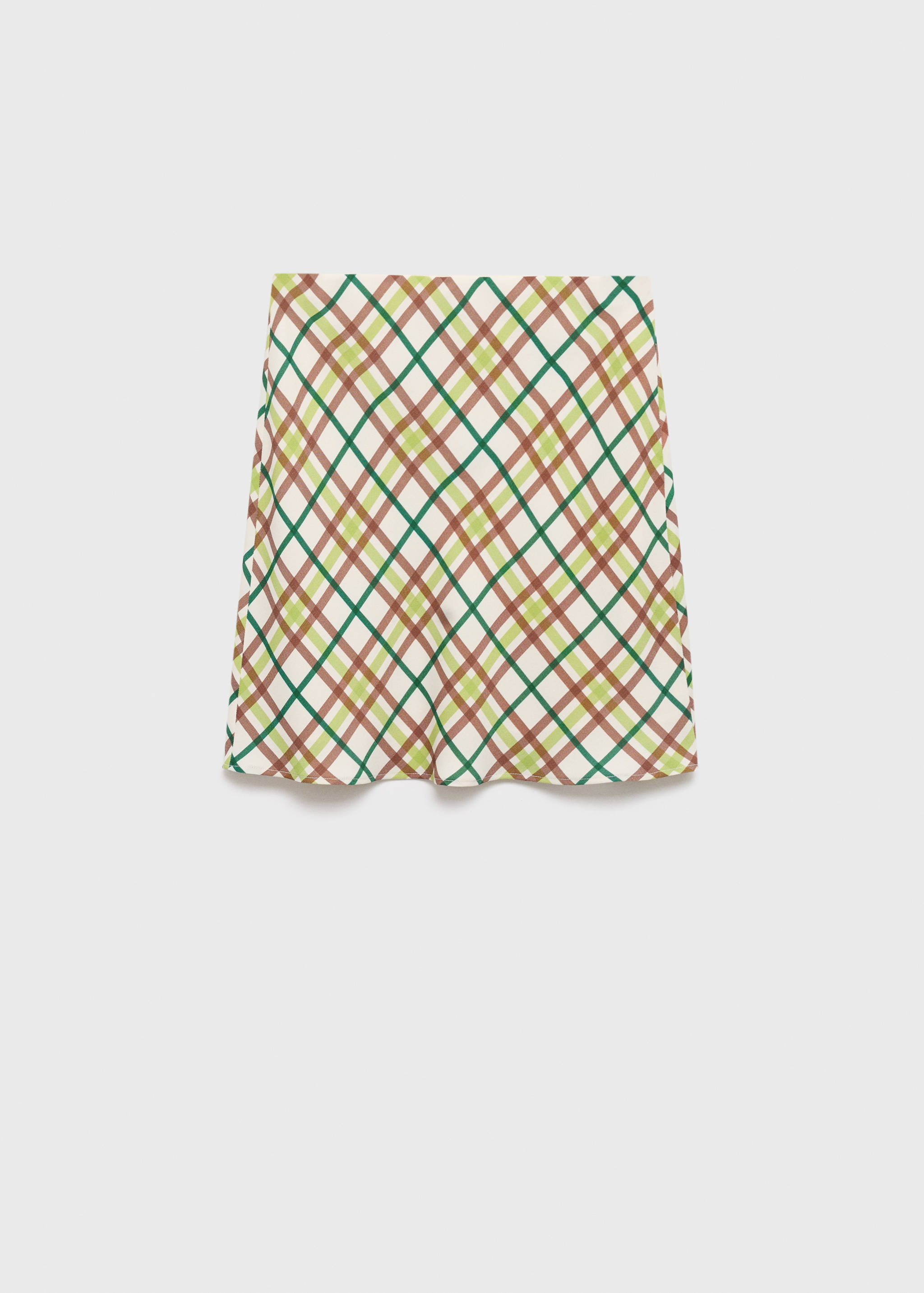 Short checked skirt - Article without model