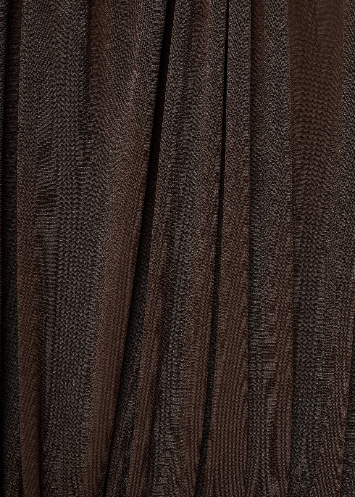 Ruched long dress — Brown