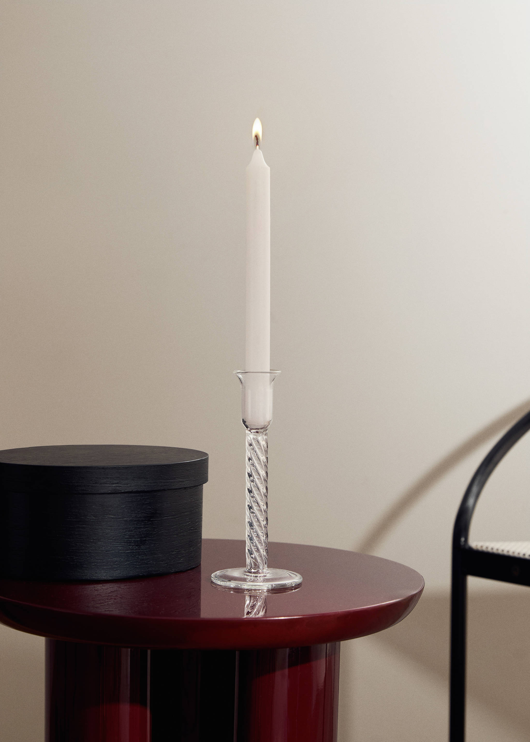 Candelabro borosilicato tallo espiral - Plano general