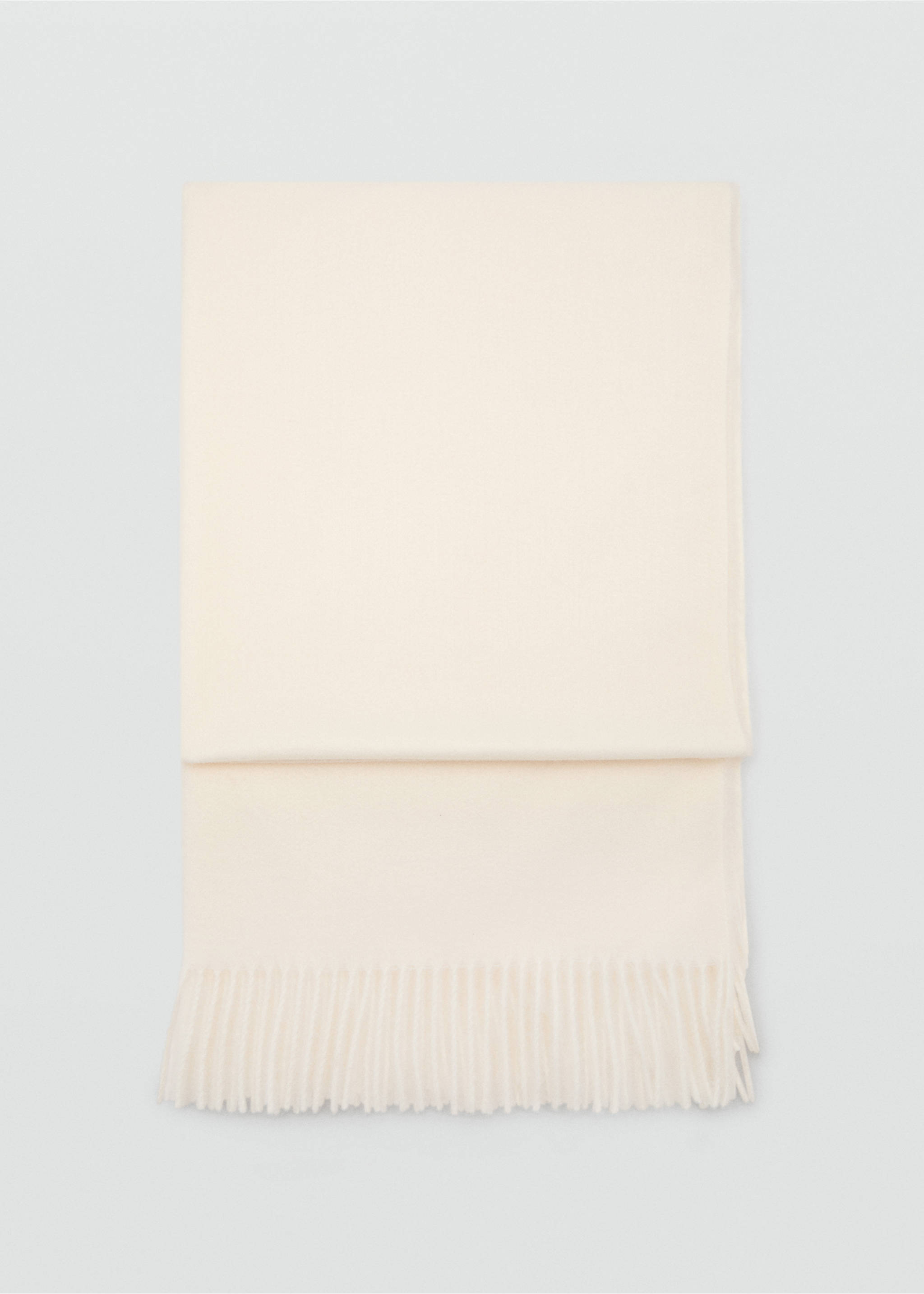 Écharpe à franges - Article sans modèle, Écru. Ref: 17095145-00.