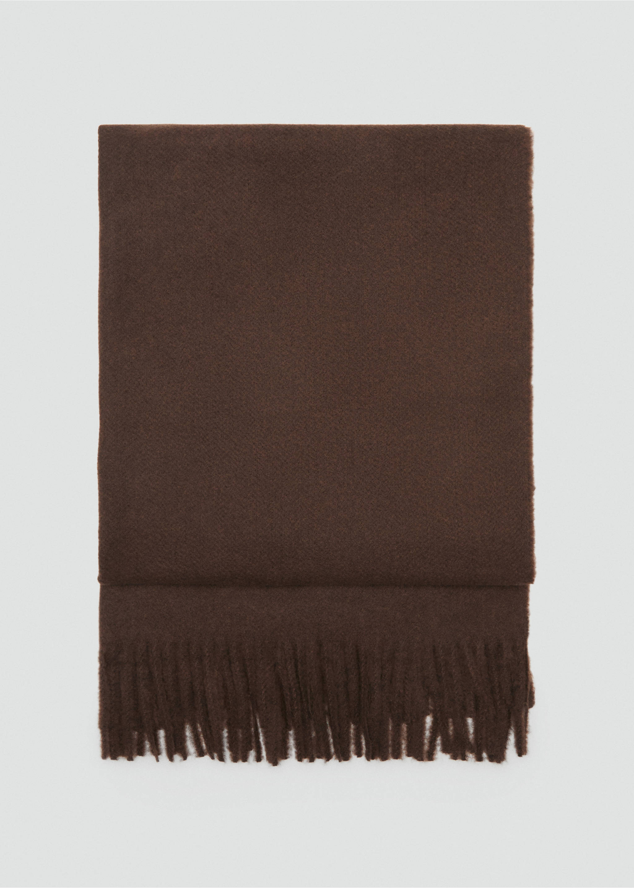 Écharpe à franges - Article sans modèle, Chocolat. Ref: 17095145-00.