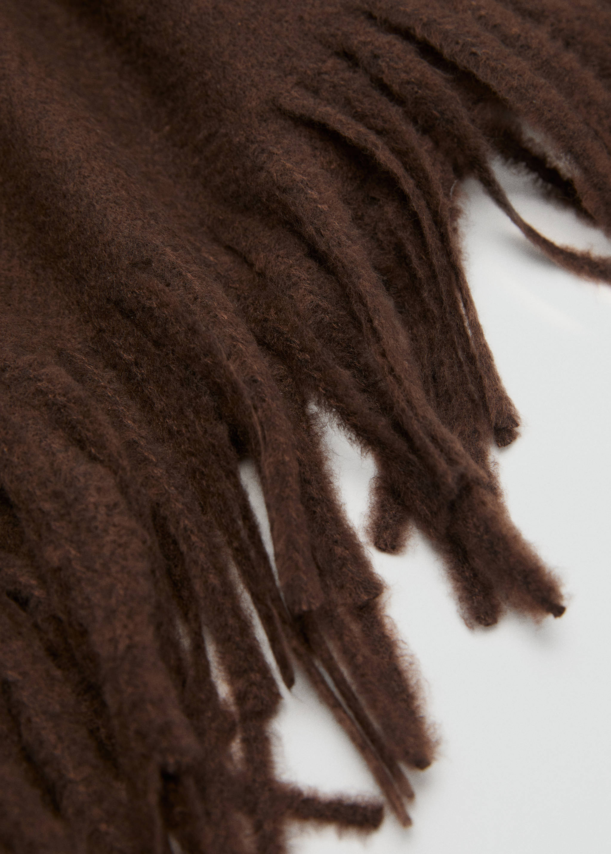 Fringed edge scarf - Medium plane