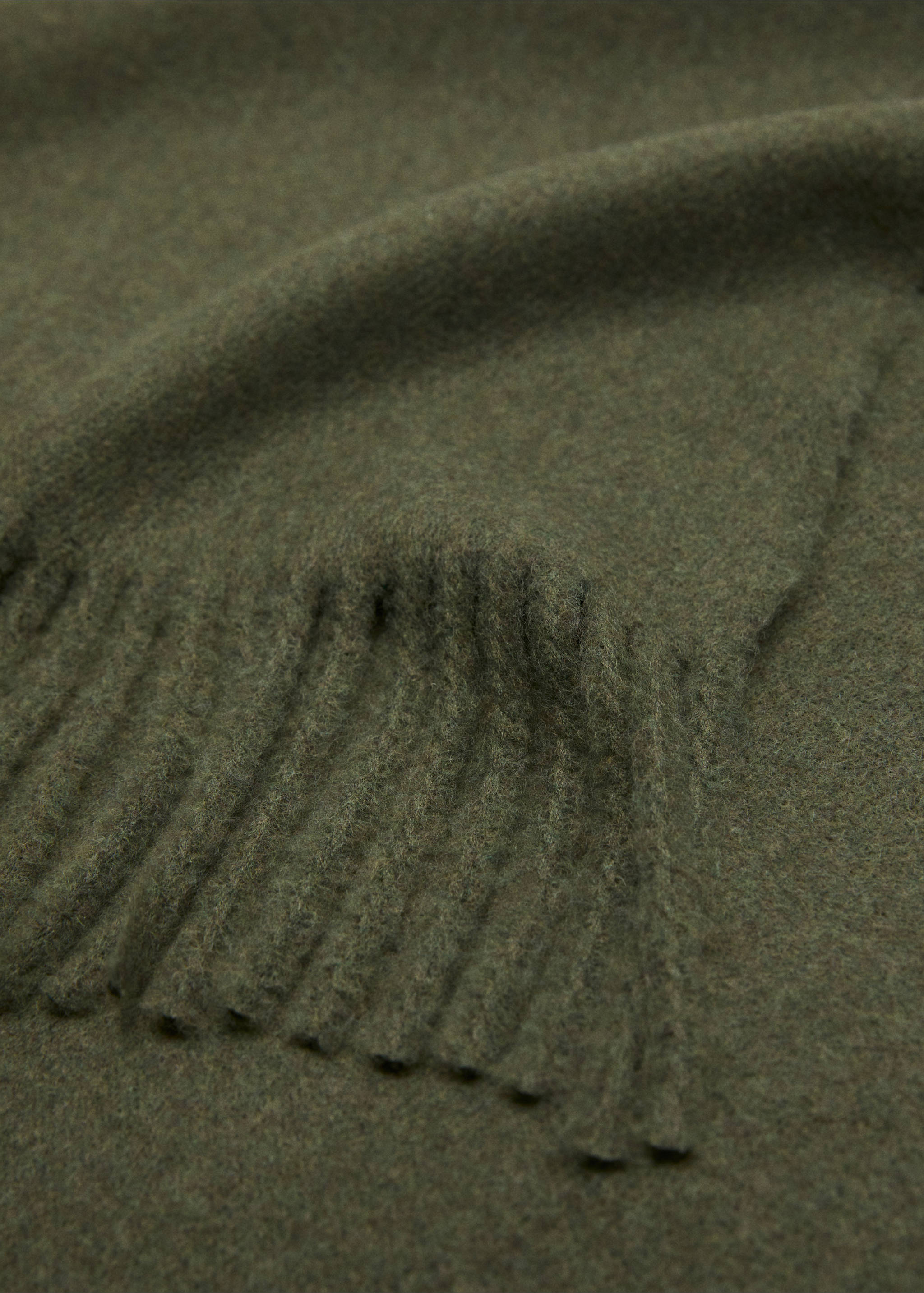 Écharpe à franges - Plan moyen, Vert moyen. Ref: 17095145-00.