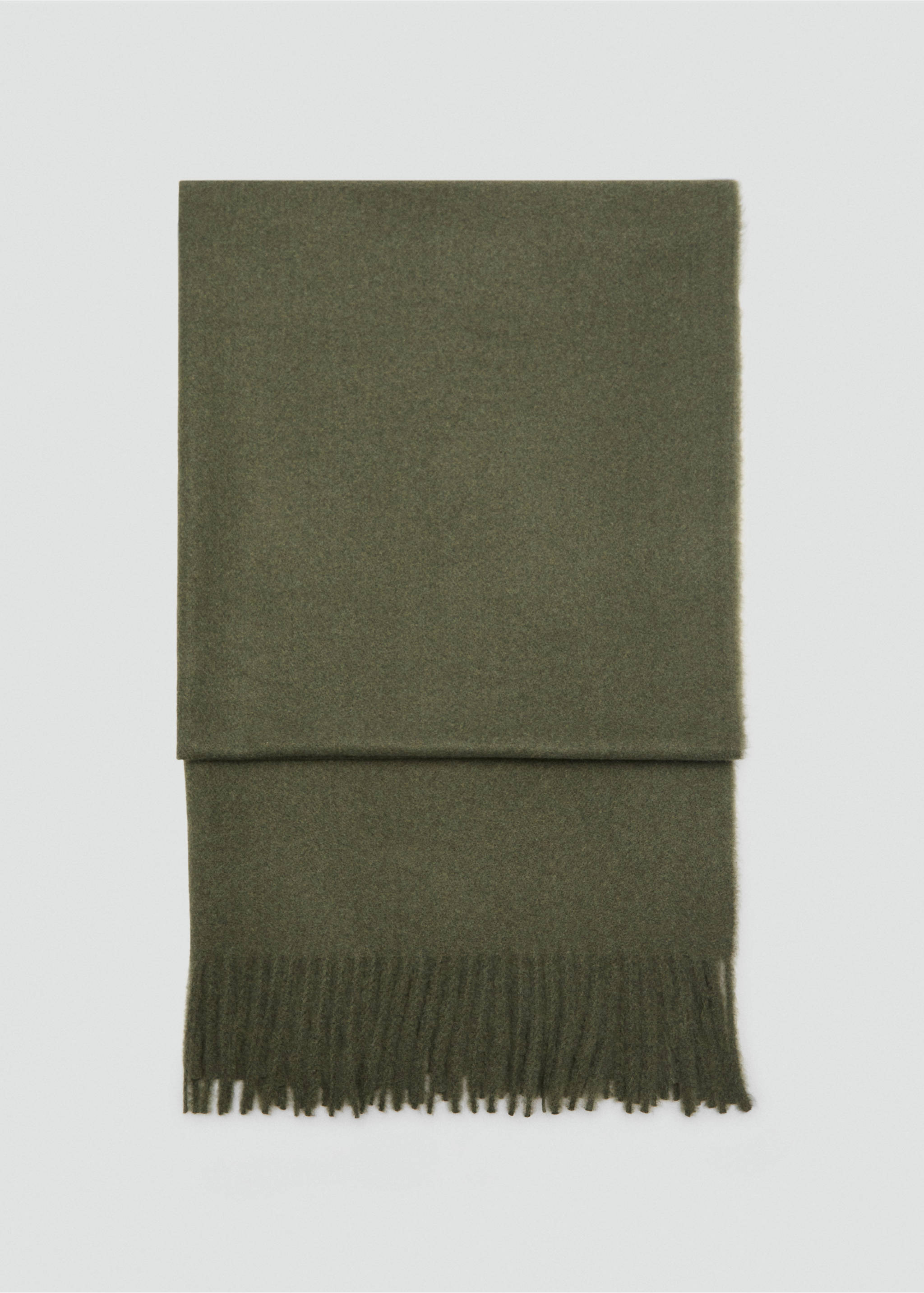 Écharpe à franges - Article sans modèle, Vert moyen. Ref: 17095145-00.