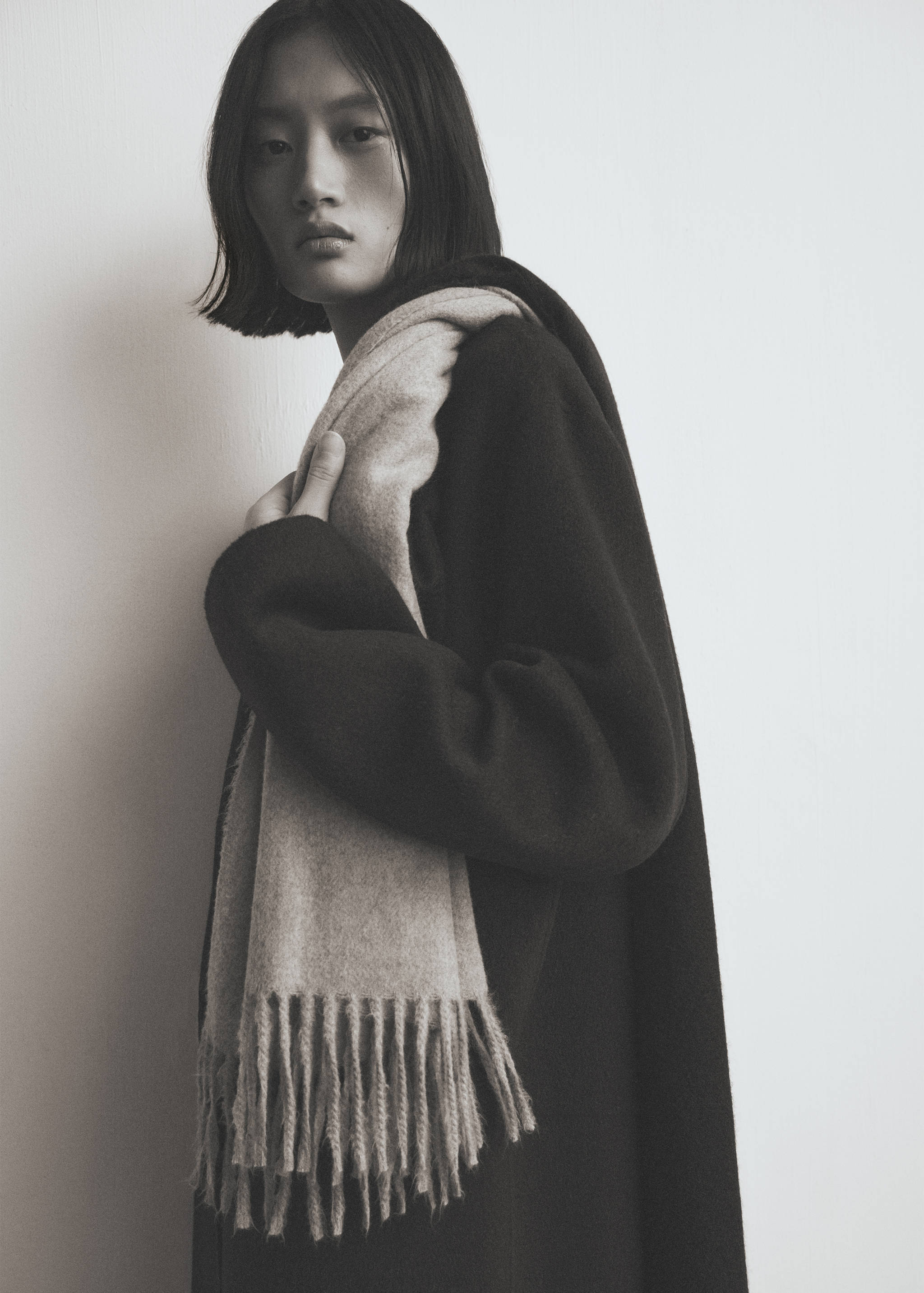 Fringed edge scarf - General plane