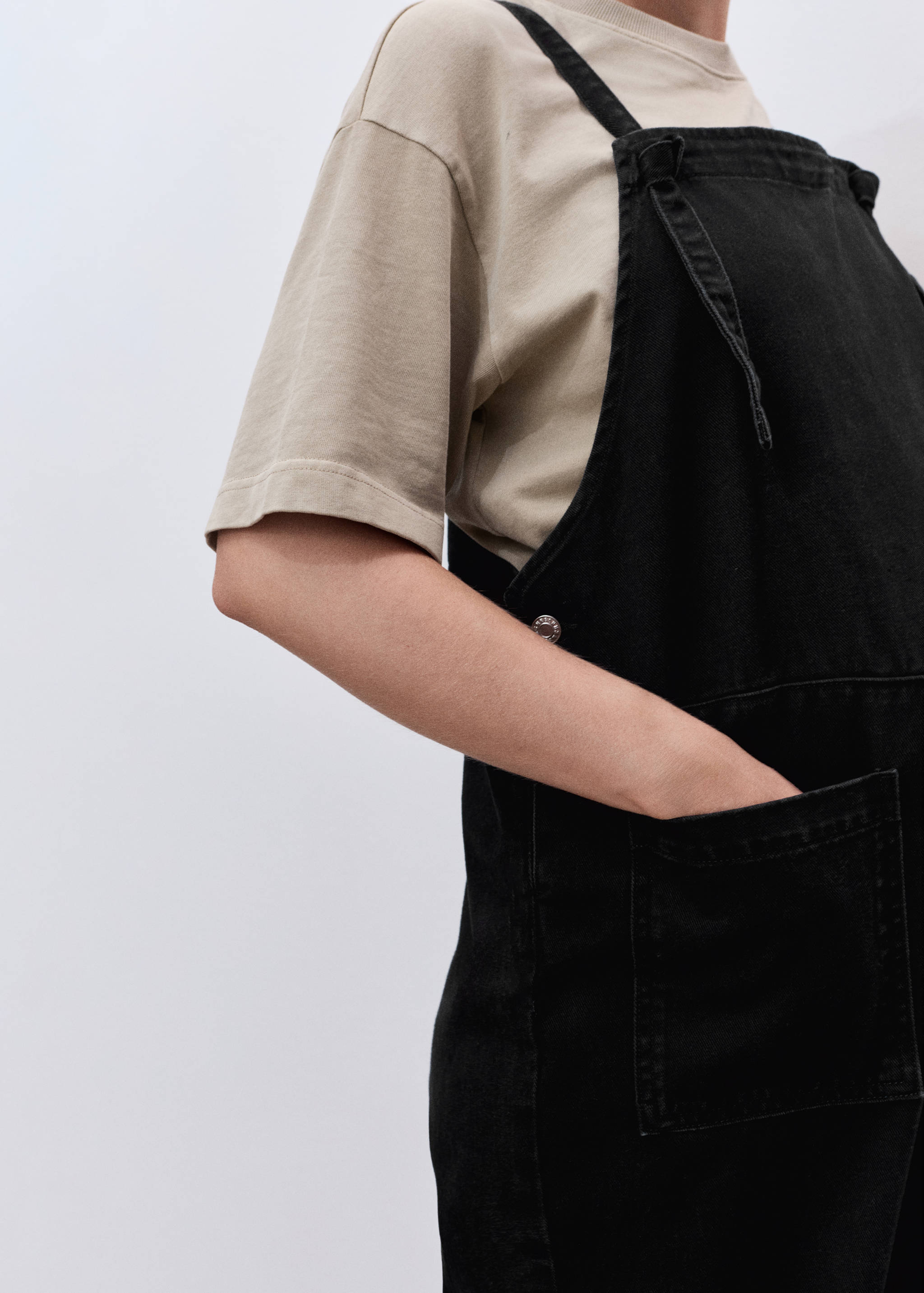 Maternity denim dungarees - Details of the article 6