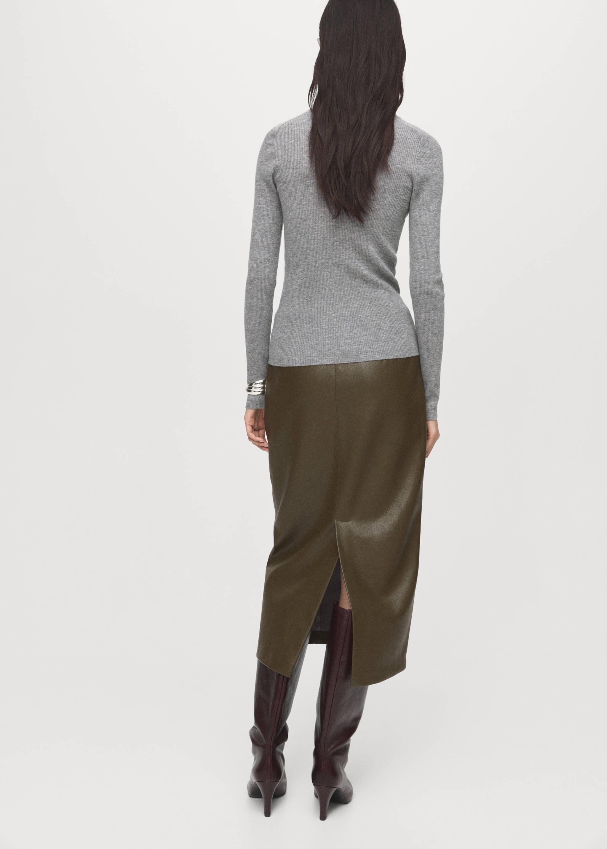 Camisola lã gola alta - Verso do artigo