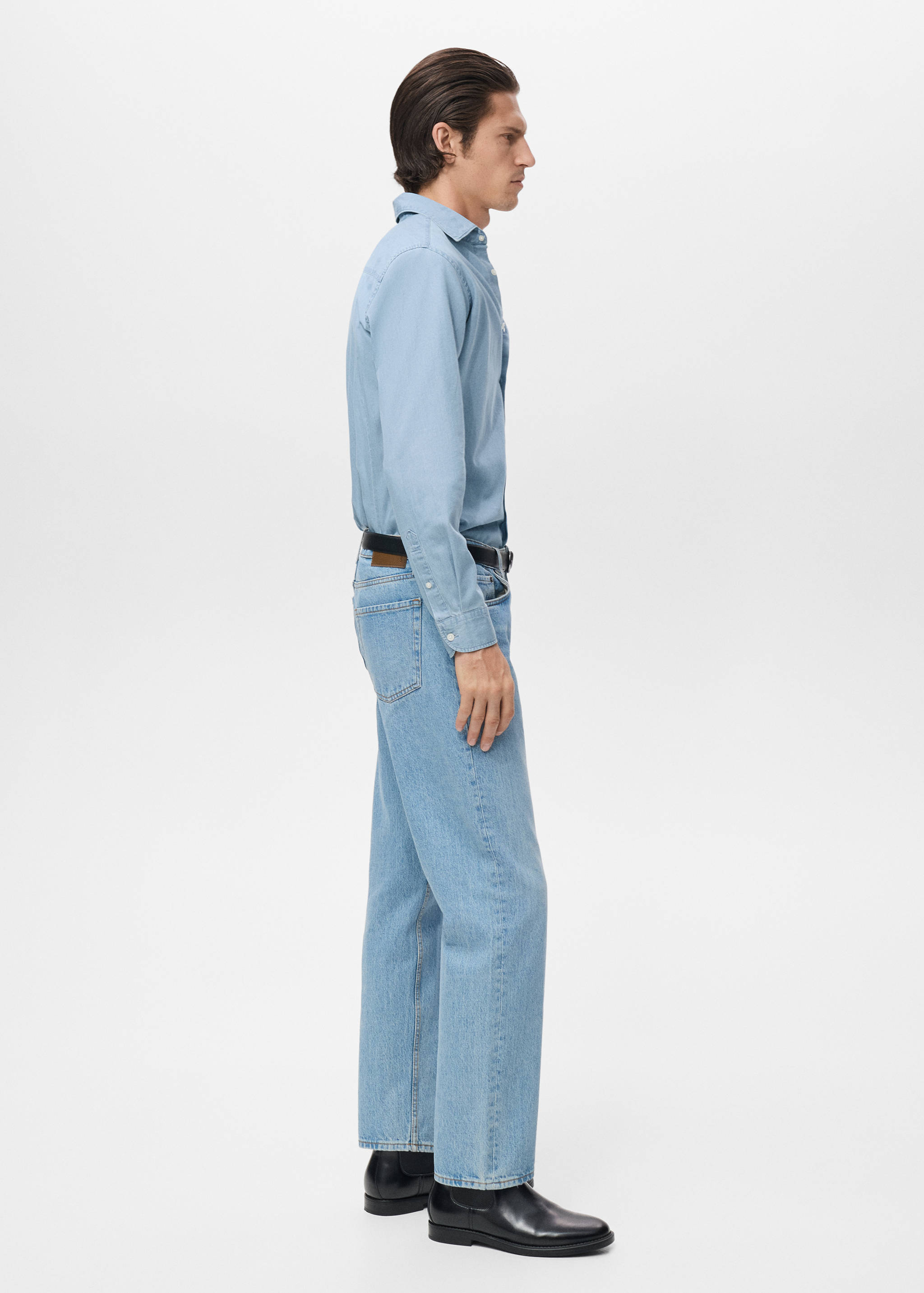 100% cotton chambray shirt - Details of the article 2